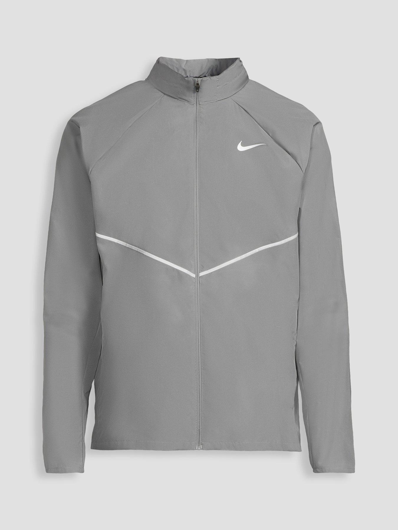 Image 7 of 7 of Nike Mens Running Miler UV Repel Jacket - Grey