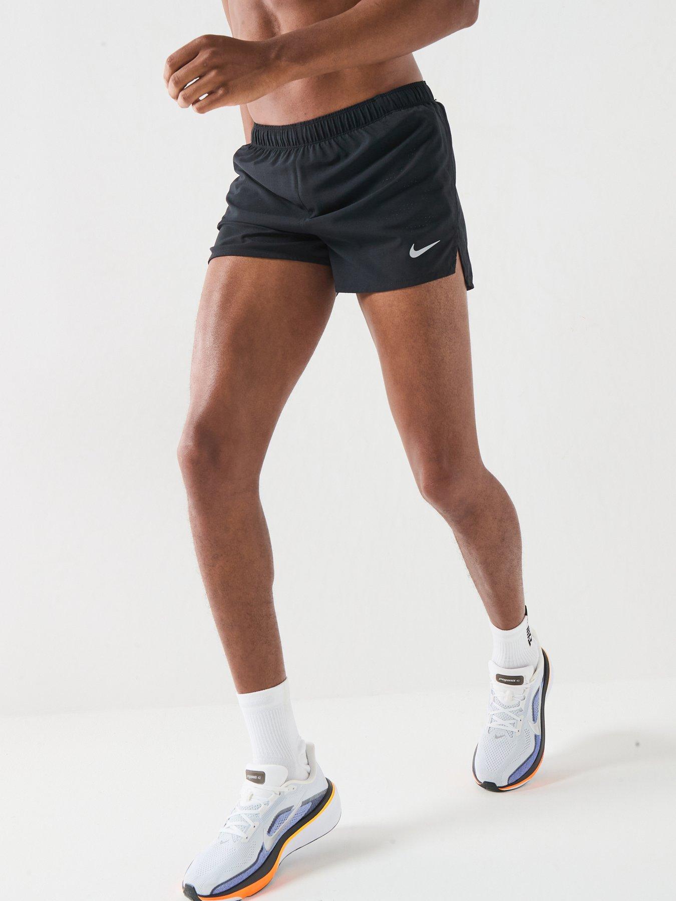 Nike Mens Running Fast Dri-Fit 3 Inch Brief Lined Shorts - Black