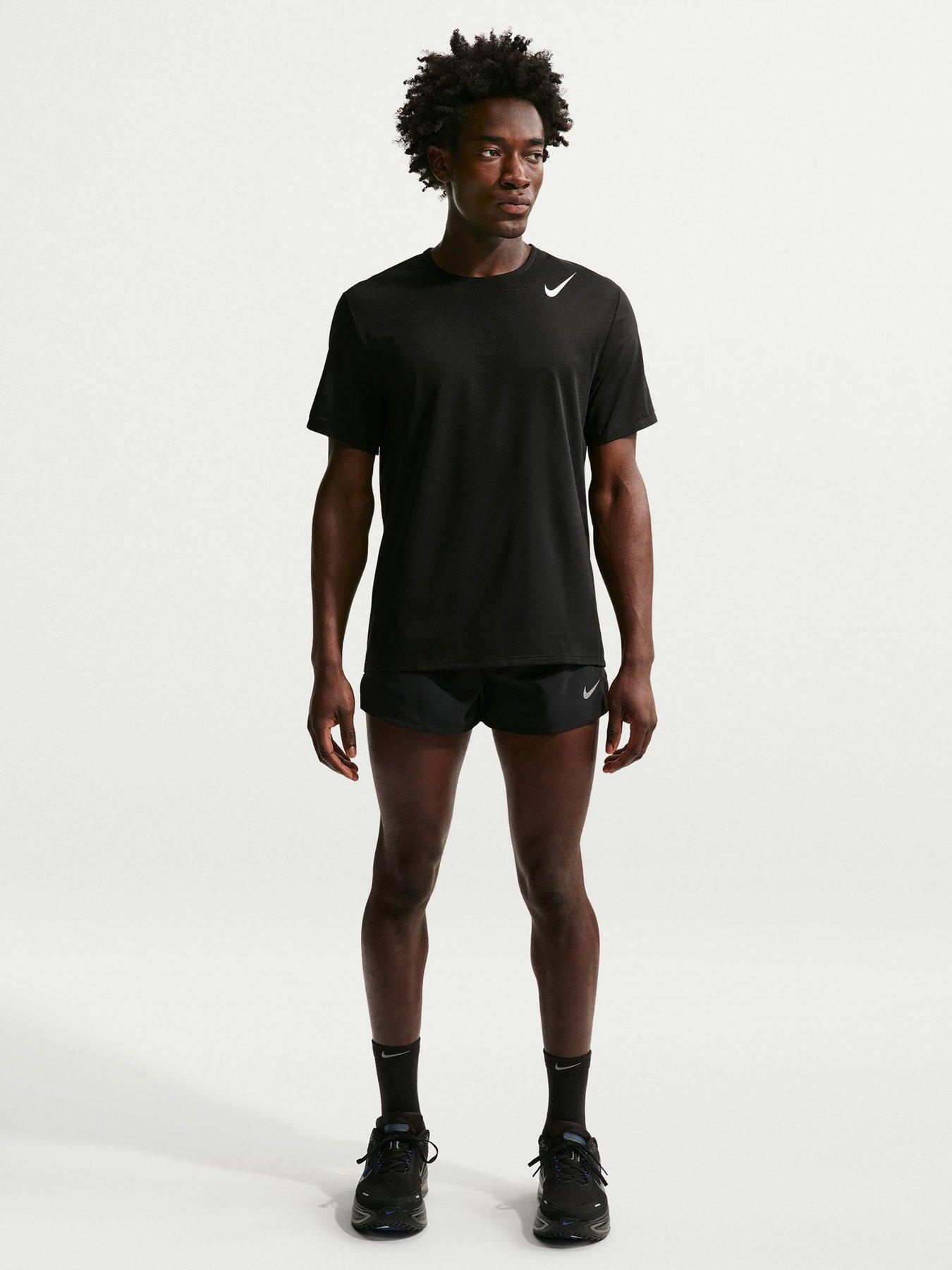 Nike Mens Running Fast Dri-FIT 3 Inch Brief Lined Shorts - Black