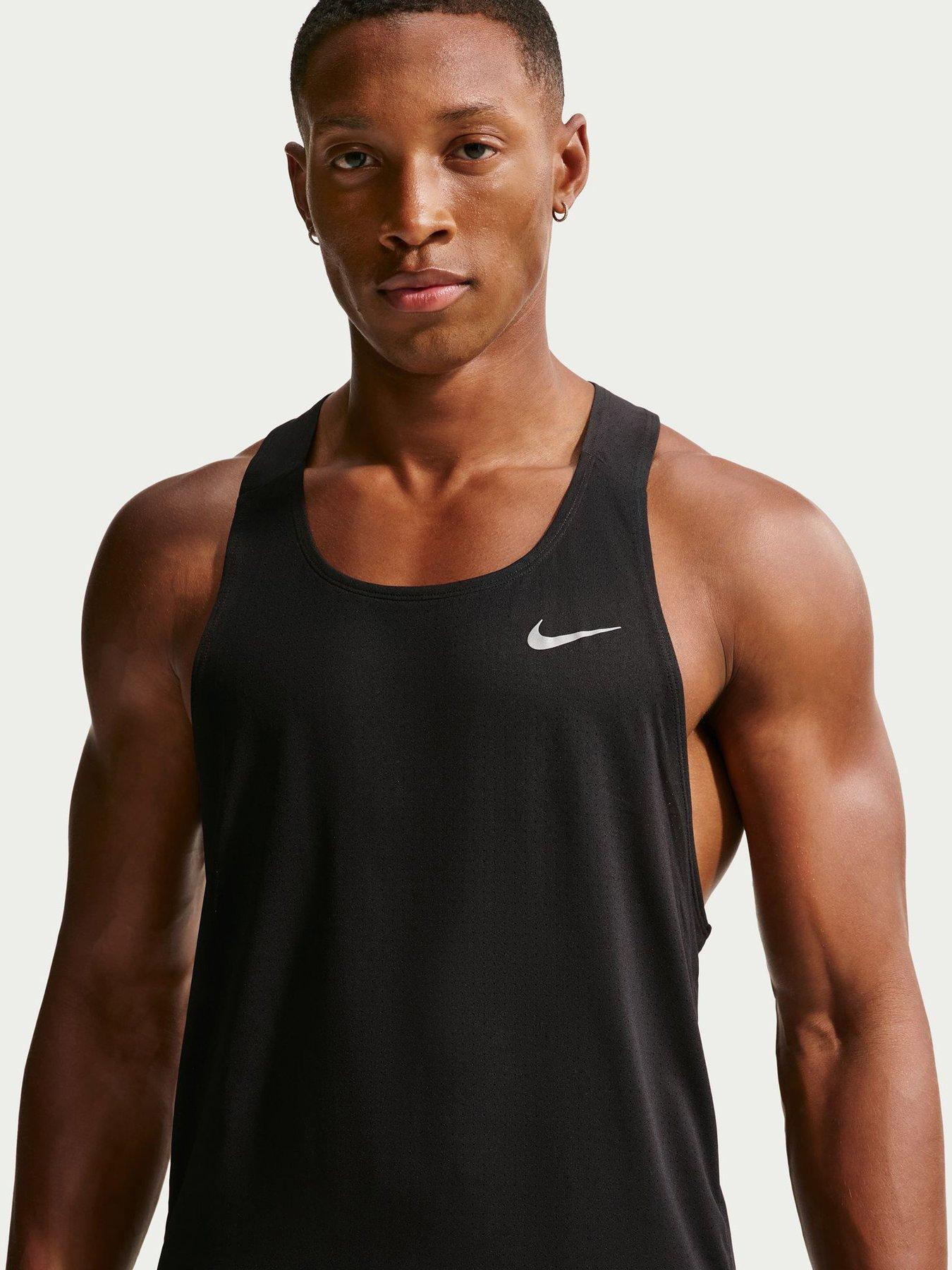 Nike Mens Running Fast Dri-FIT Singlet - Black