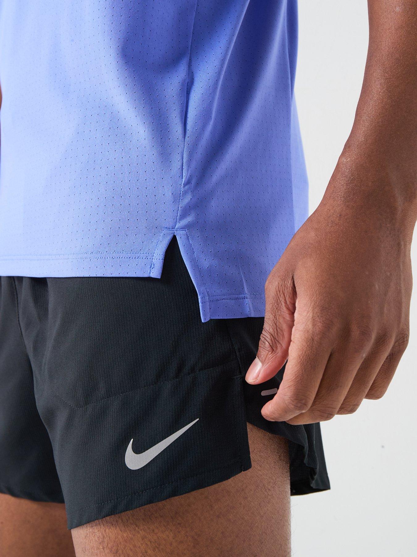 Image 3 of 3 of Nike Mens Running Fast Dri-FIT Singlet - Blue