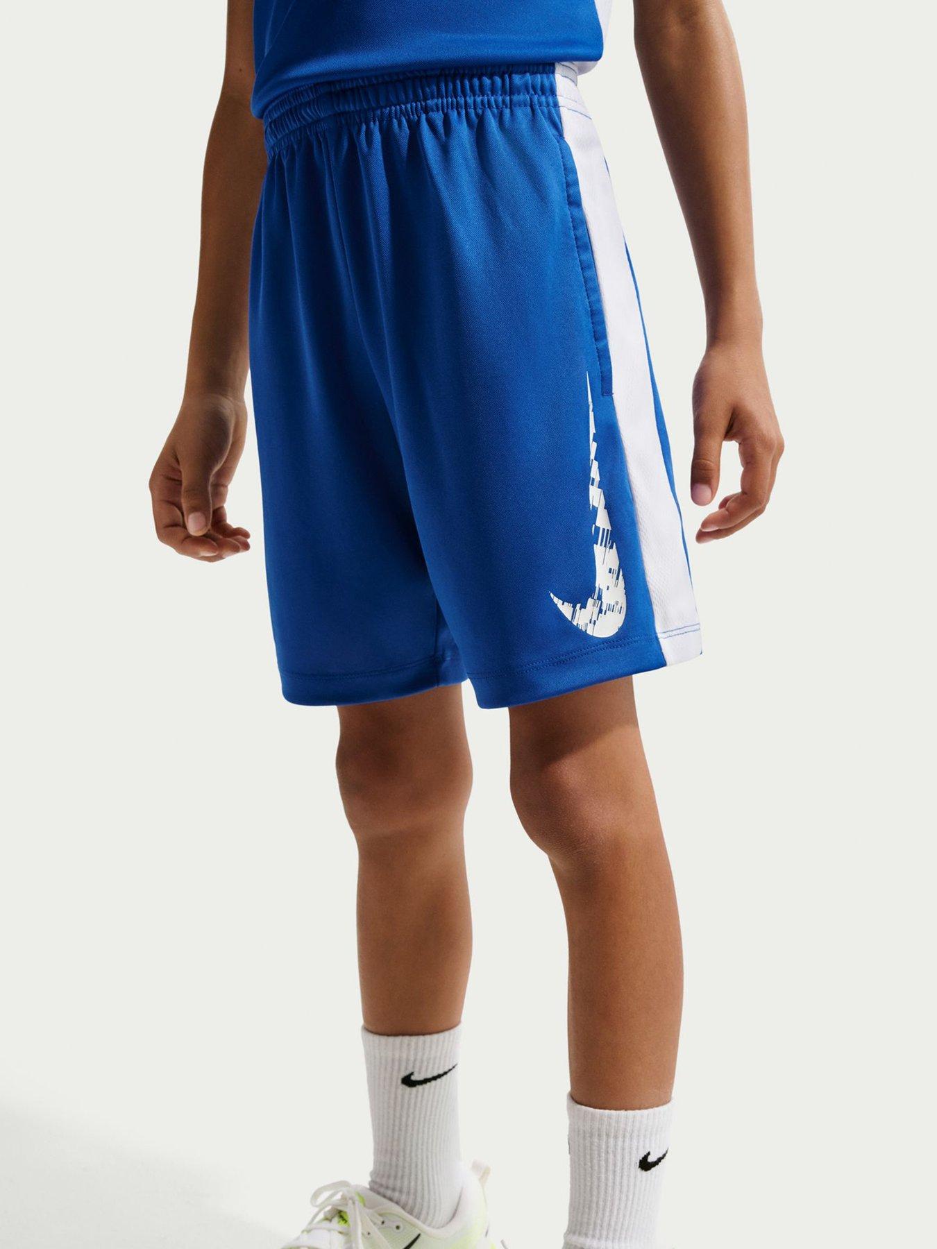 Nike Junior Boys Training Dri-Fit Shorts - Blue