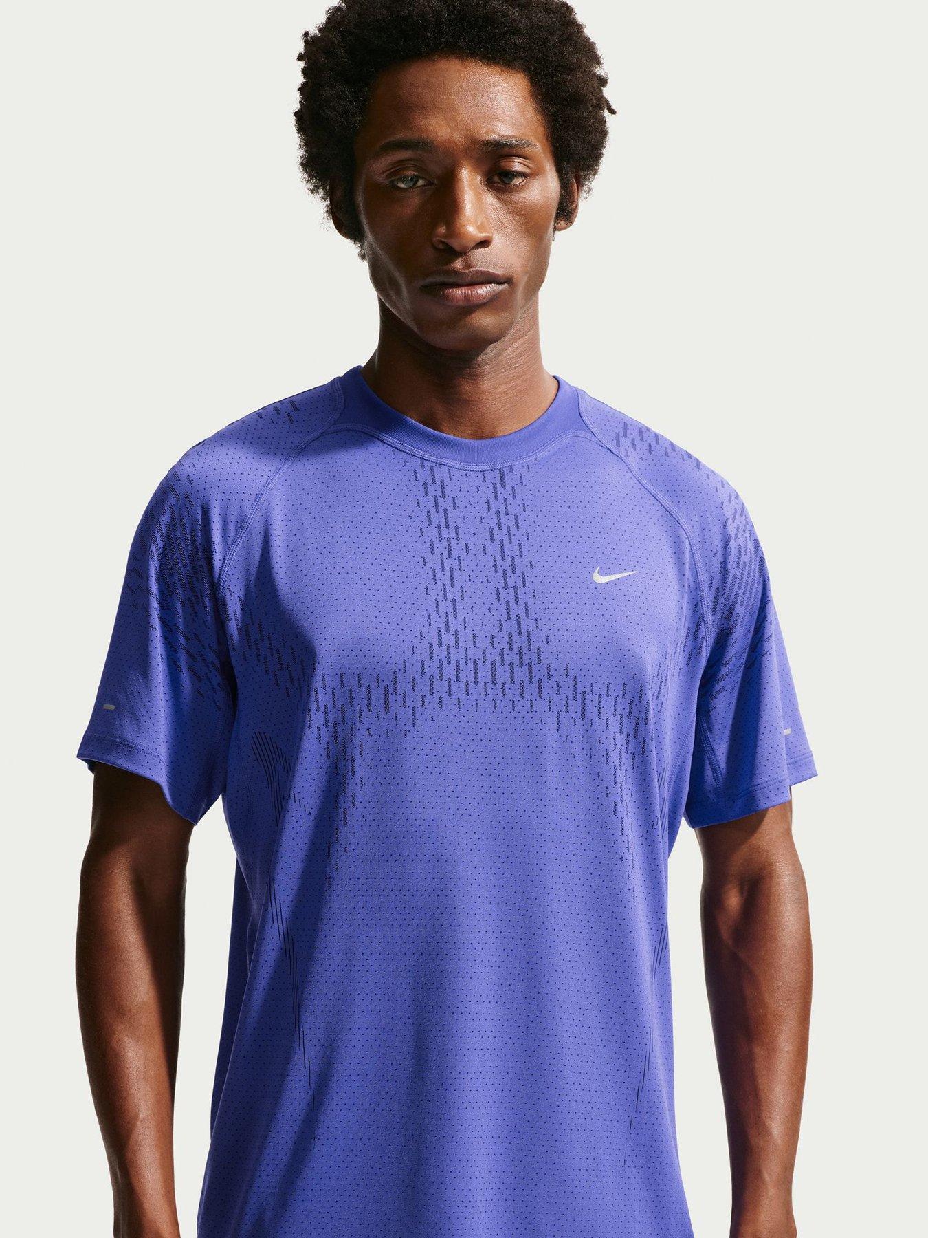 Nike Mens Running Stride Dri-FIT ADV Short Sleeve Top - Blue