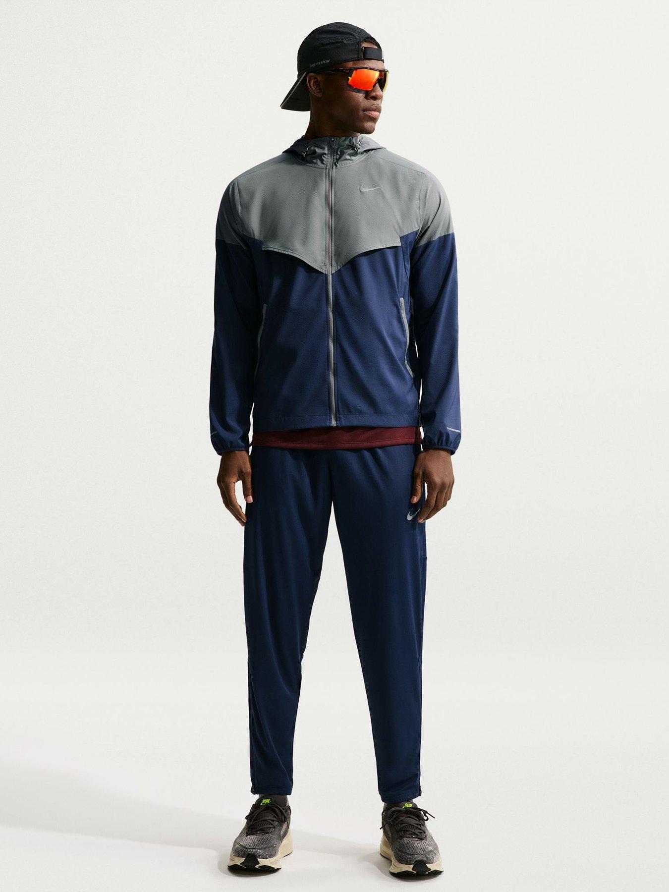 Image 3 of 7 of Nike Mens Running Windrunner Jacket - Grey
