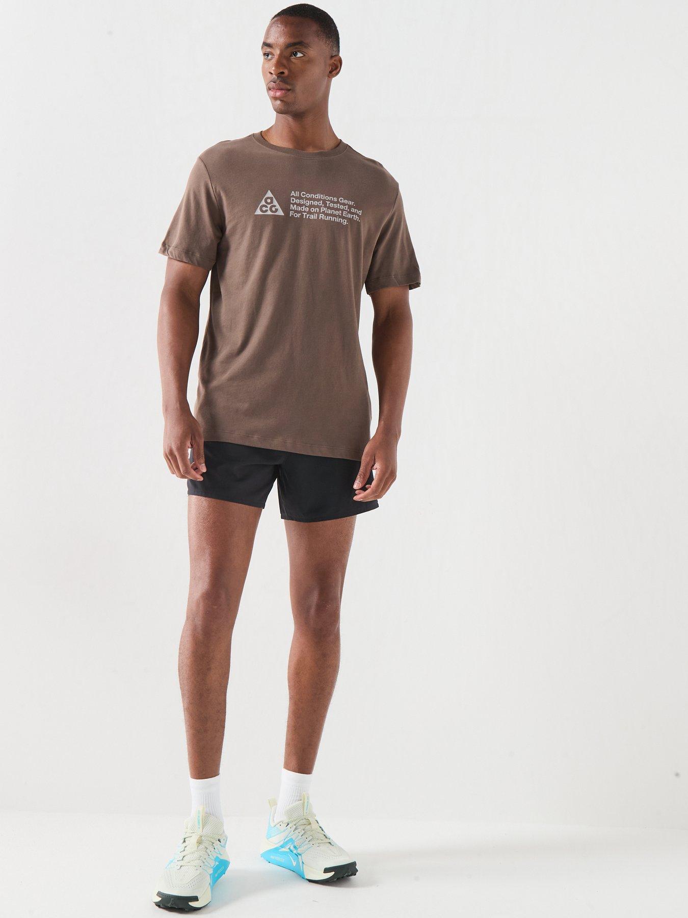 Image 4 of 5 of Nike Mens Running ACG Dri-FIT T-Shirt - Grey