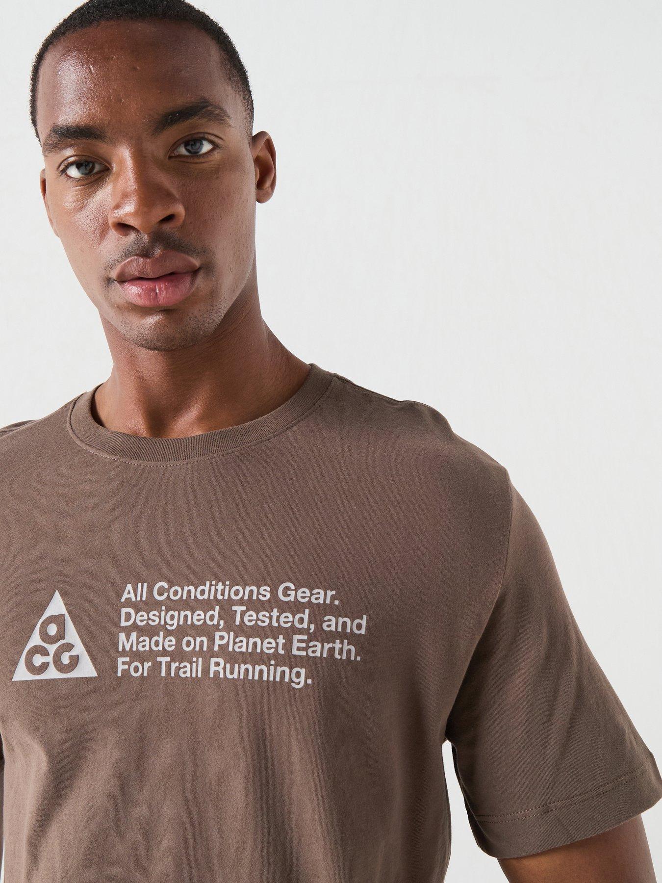 Image 5 of 5 of Nike Mens Running ACG Dri-FIT T-Shirt - Grey