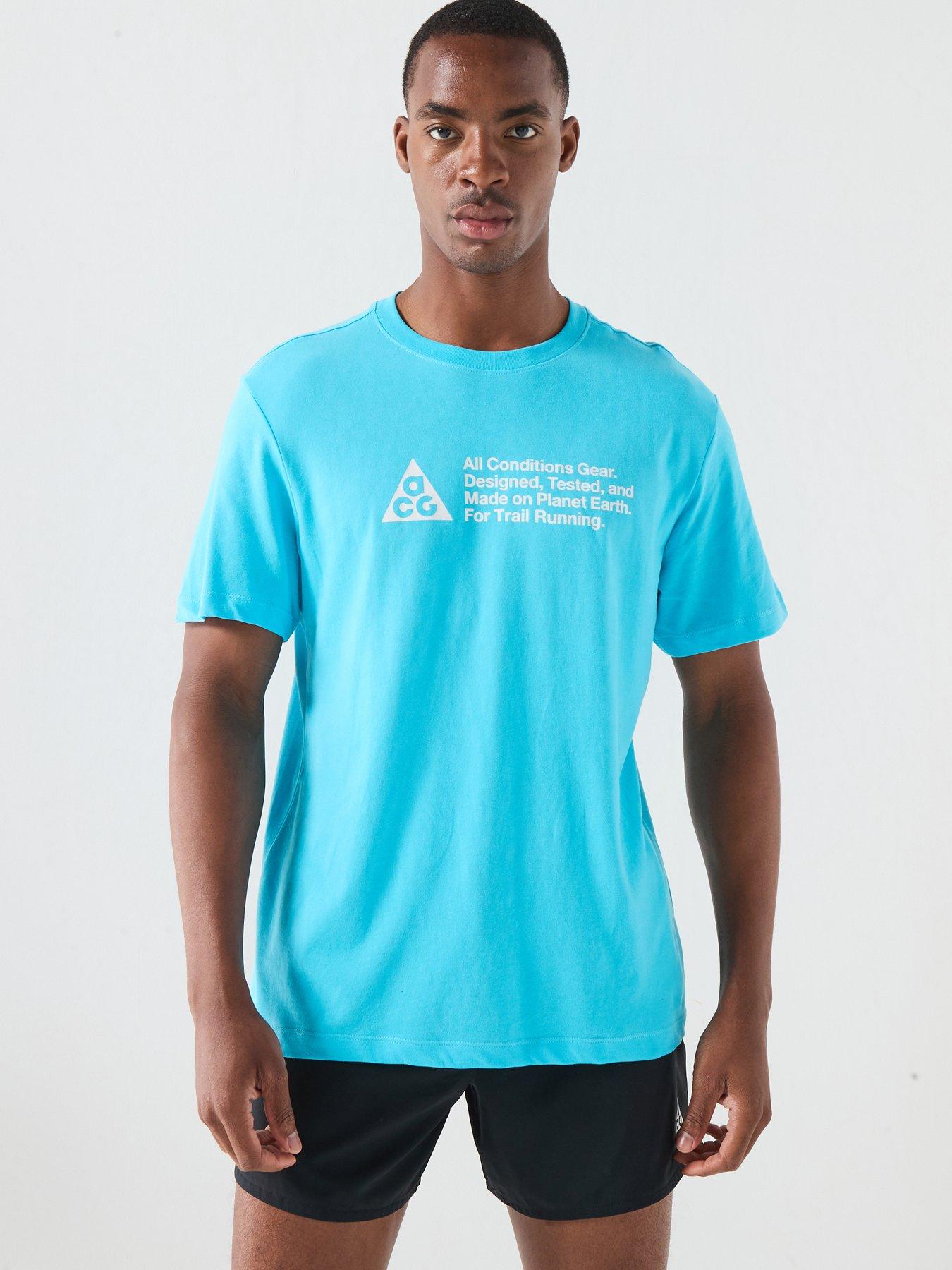 Nike Mens Running Acg Dri-Fit T-Shirt - Blue