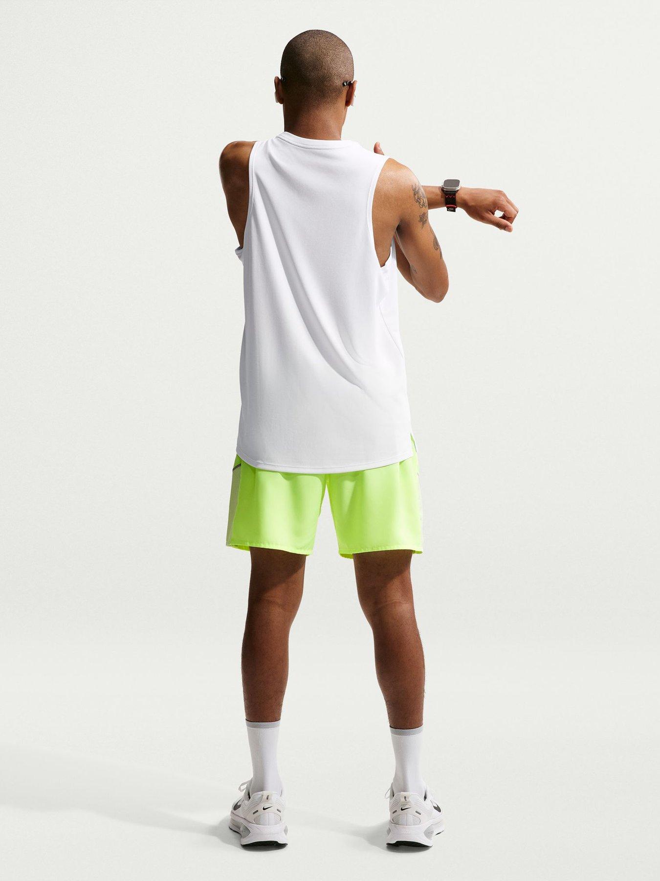 Image 5 of 5 of Nike Mens Running Miler Dri-FIT Tank - White