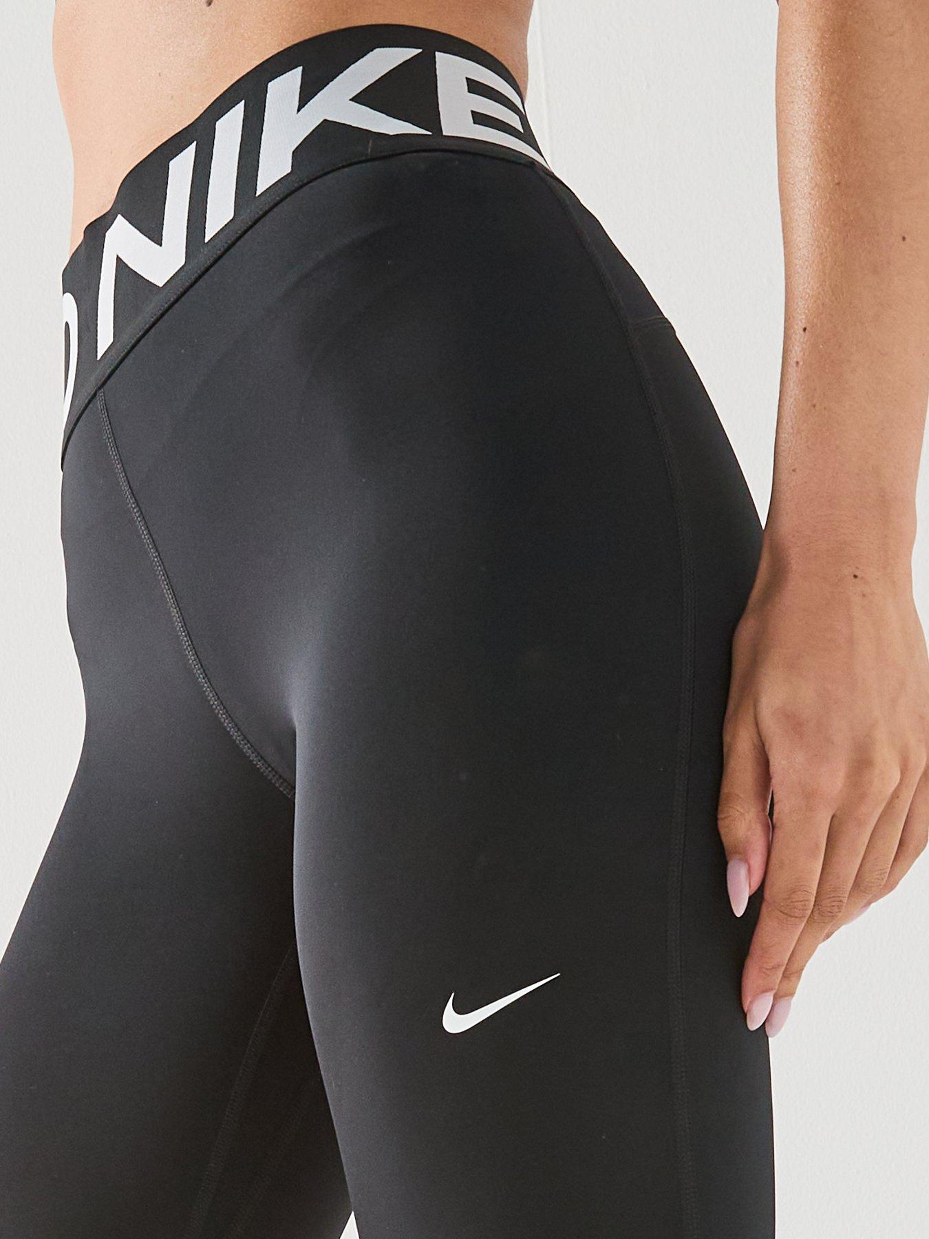 Image 4 of 6 of Nike Womens Pro Sculpt Dri-FIT Training High Rise Tights - Black/White