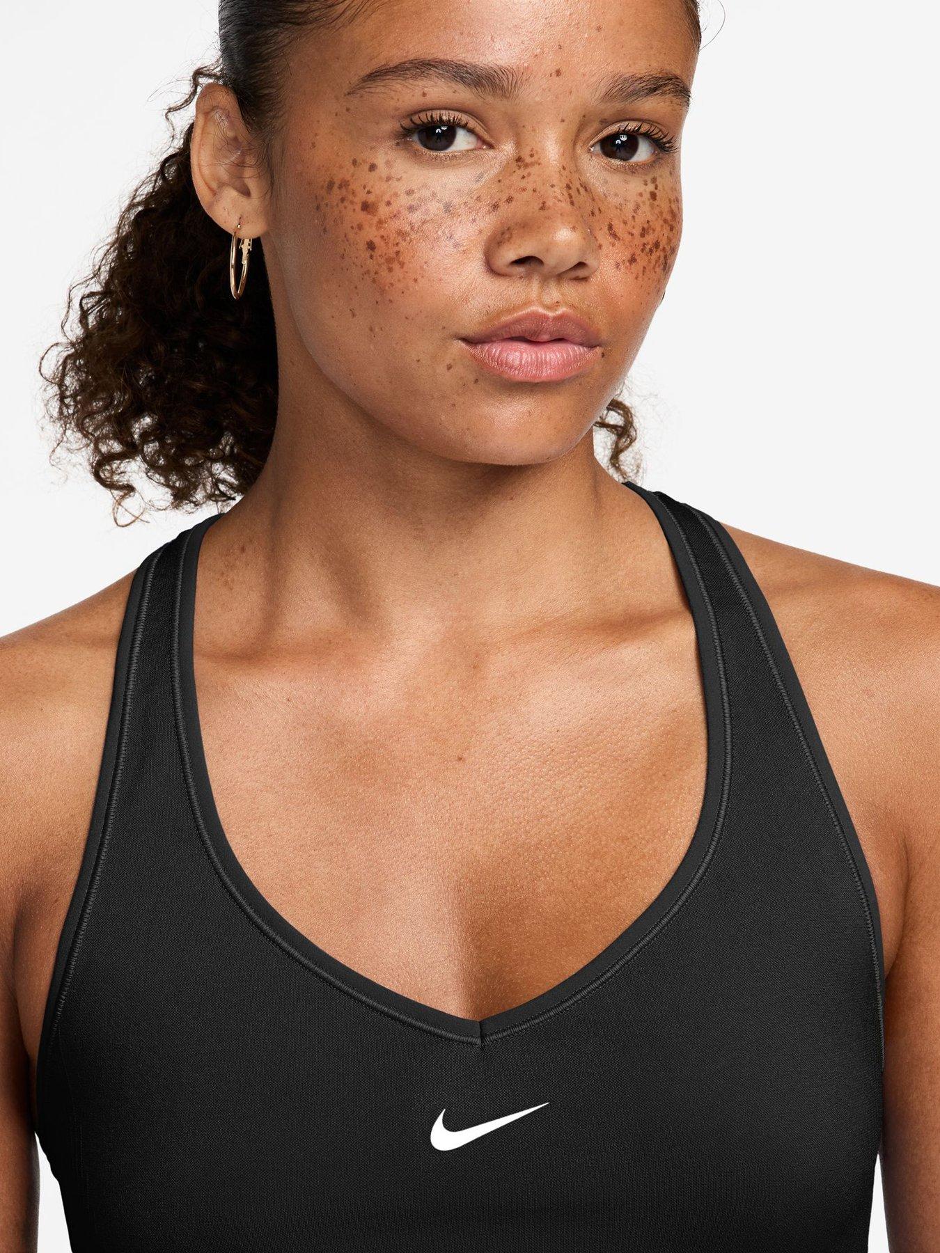 Image 3 of 3 of Nike Womens Training Pro Dri-FIT Seamless Tank - Black/White
