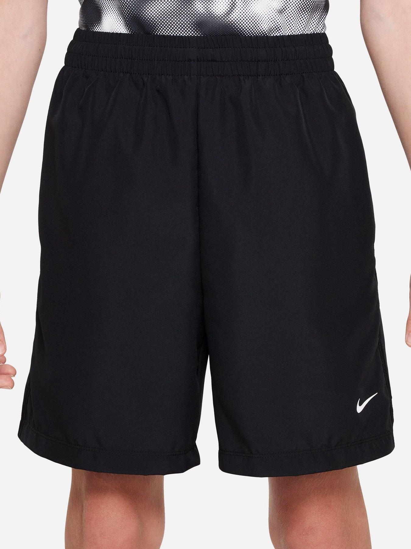 Nike Junior Boys Training Dri-Fit Woven Shorts - Black
