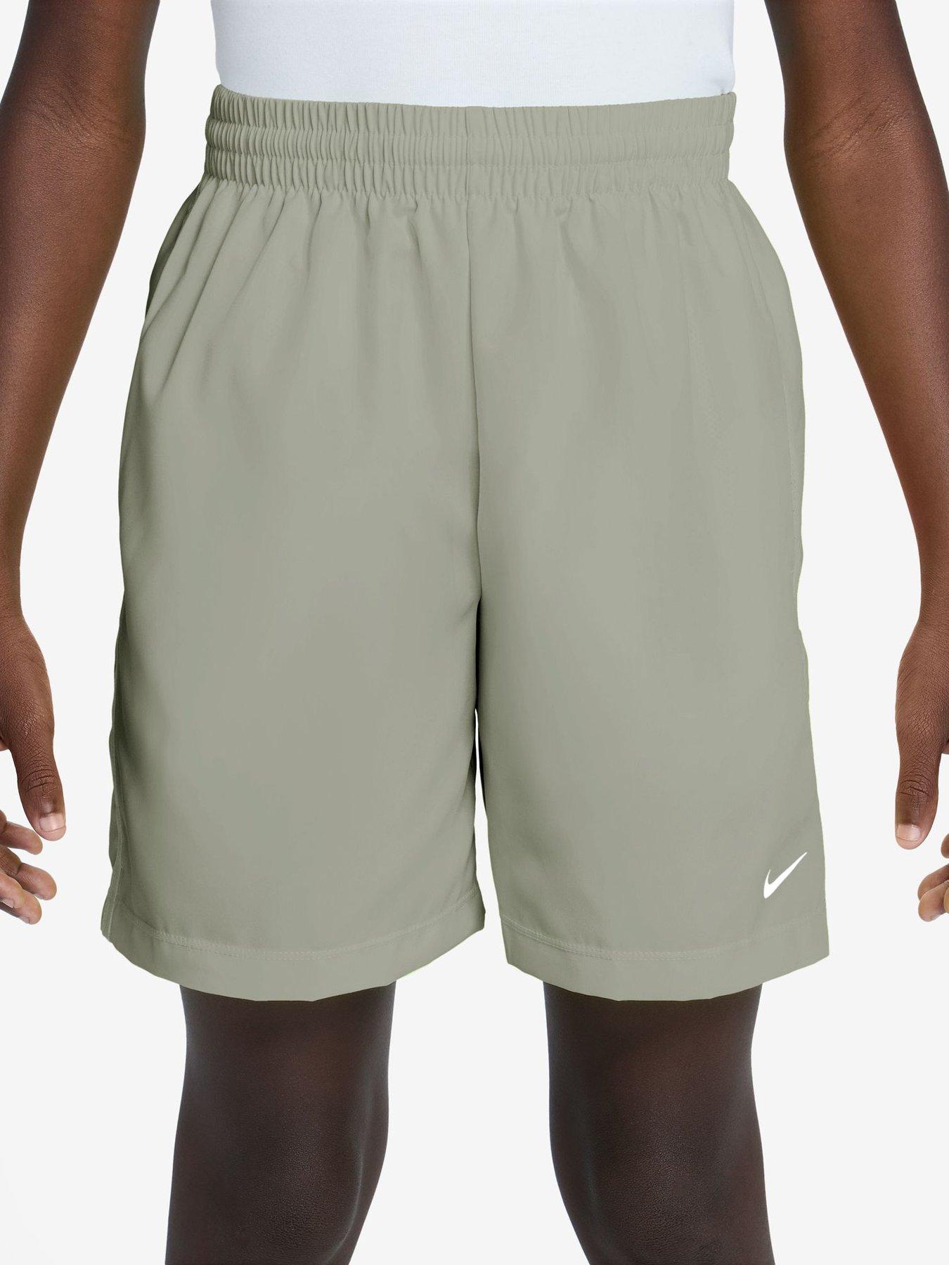 Nike Junior Boys Training Dri-Fit Woven Shorts - Green