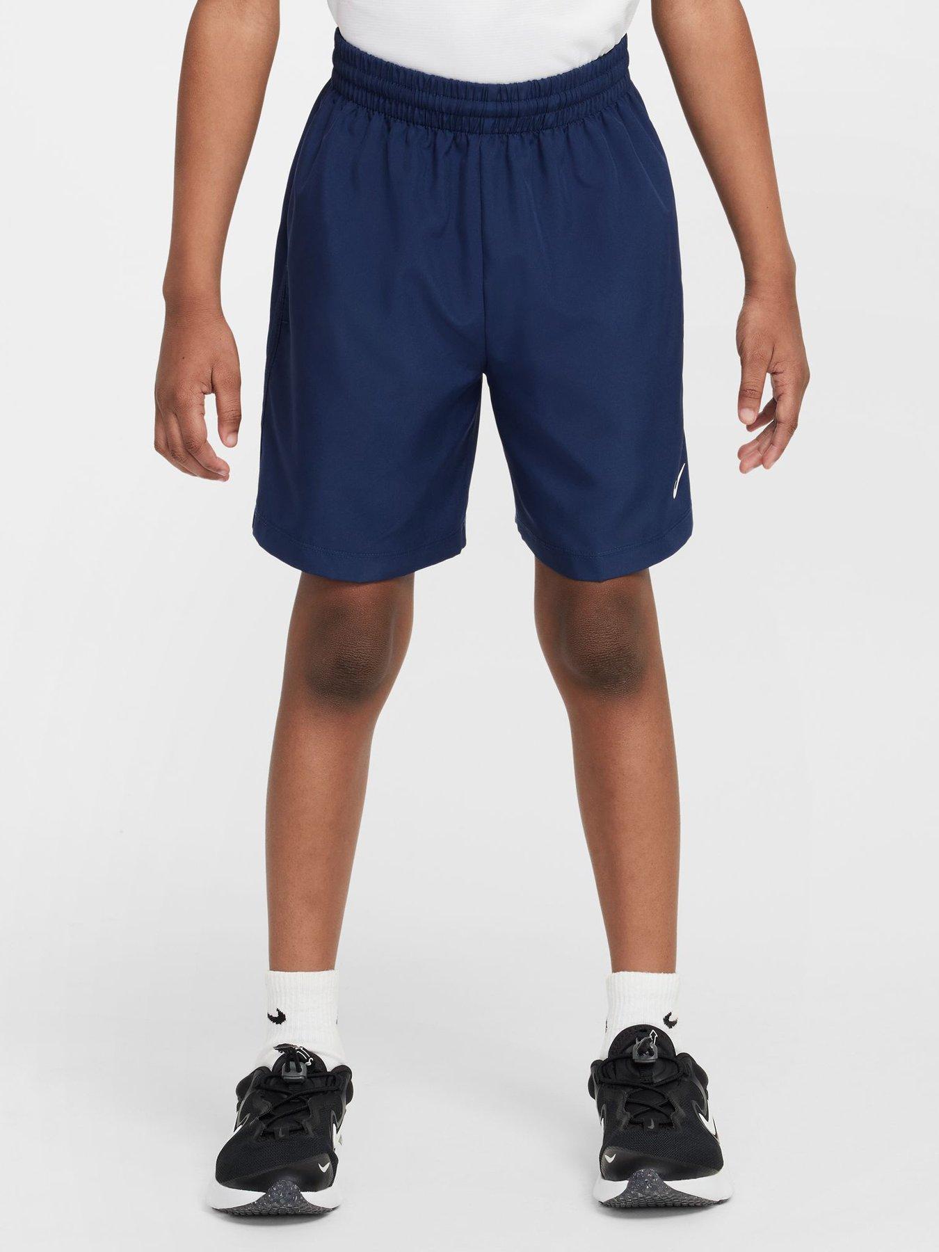 Nike Junior Boys Training Dri-Fit Woven Shorts - Navy