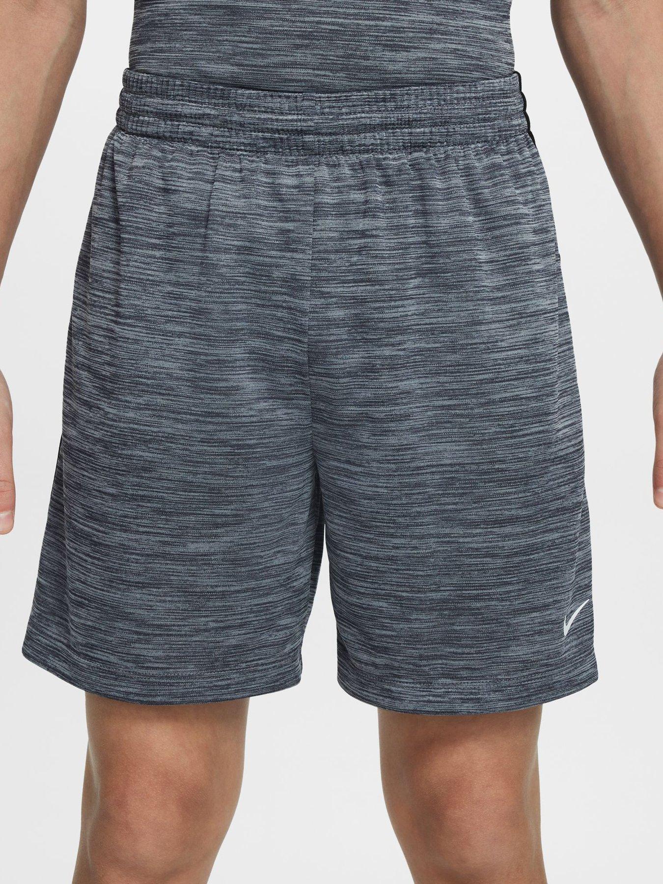 Image 2 of 5 of Nike Junior Boys Training Dri-FIT Shorts - Grey