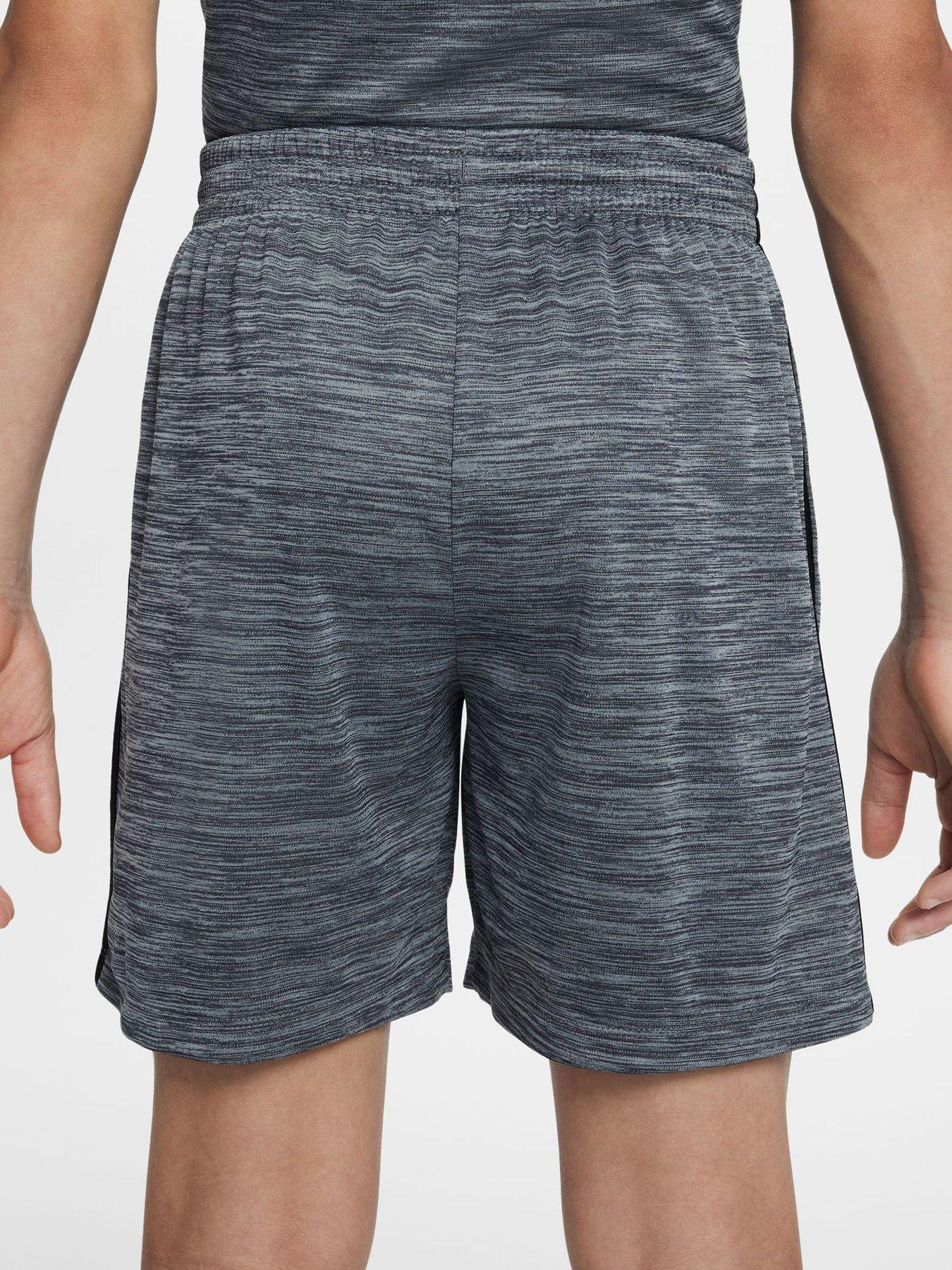 Image 4 of 5 of Nike Junior Boys Training Dri-FIT Shorts - Grey