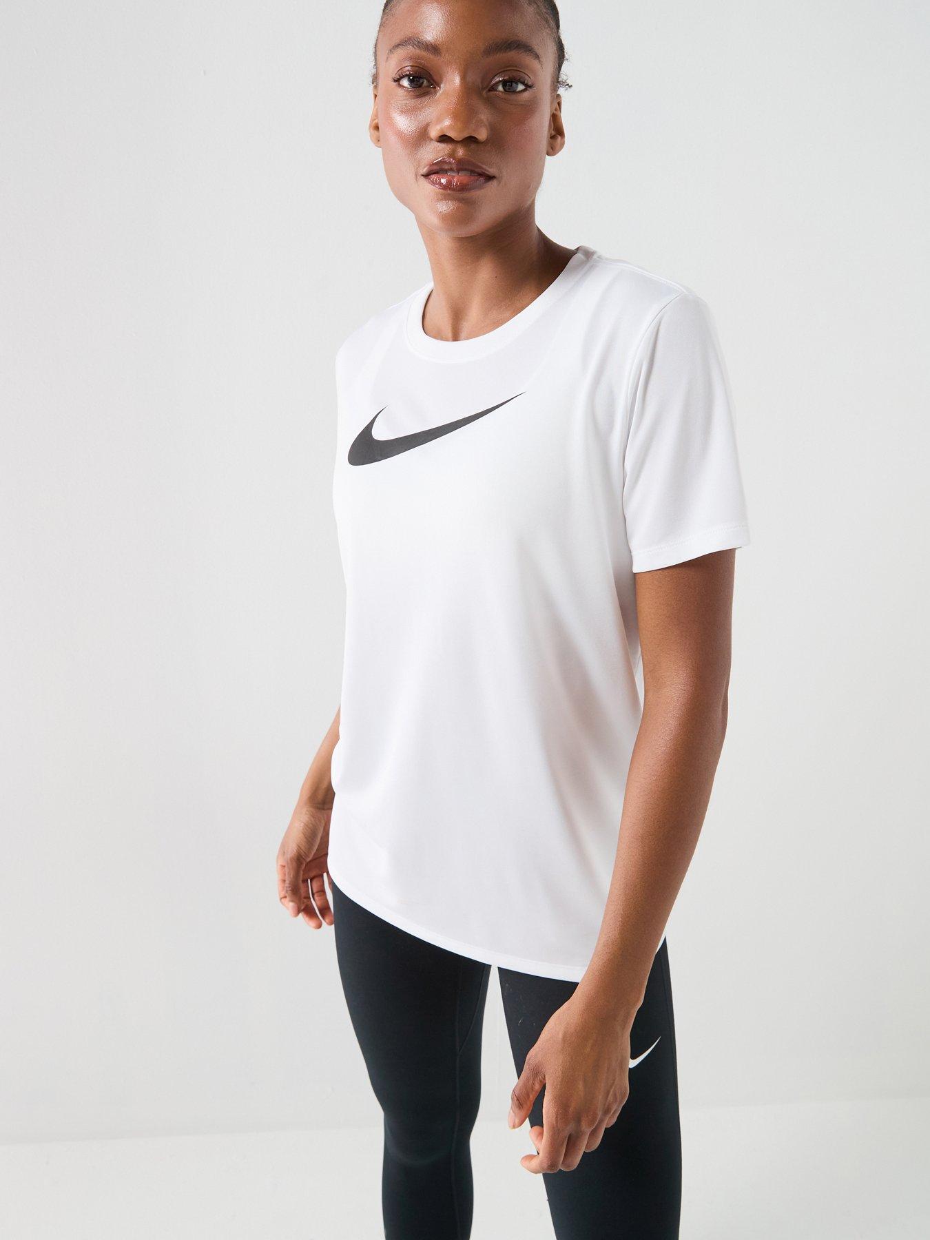 Nike Womens Training Dri-Fit Graphic T-Shirt - White