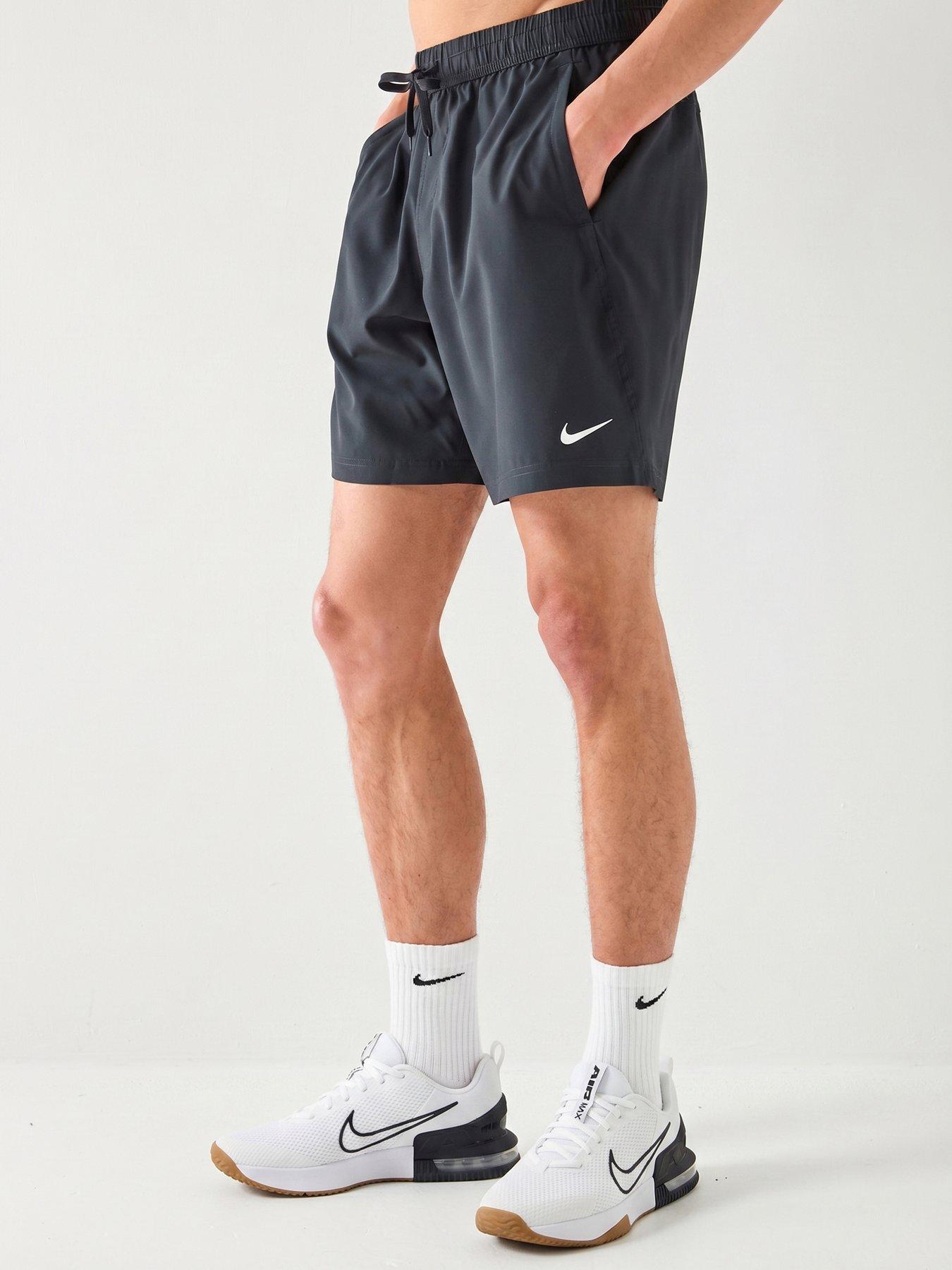 Image 1 of 7 of Nike Mens Training Dri-FIT 7 Inch Unlined Versatile Shorts - Black