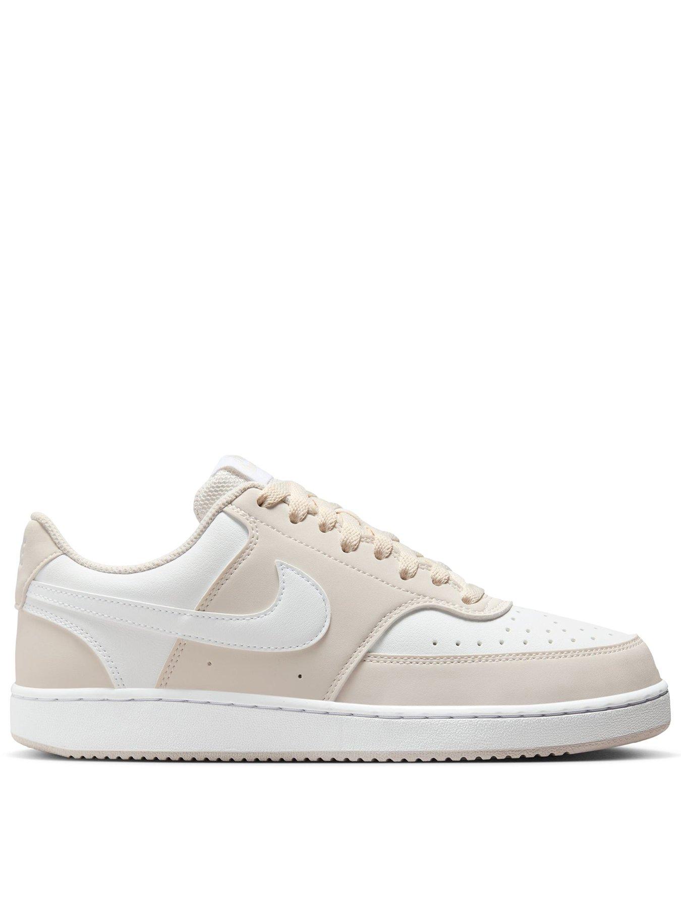 Image 1 of 7 of Nike Womens Court Vision Low Trainers - Beige