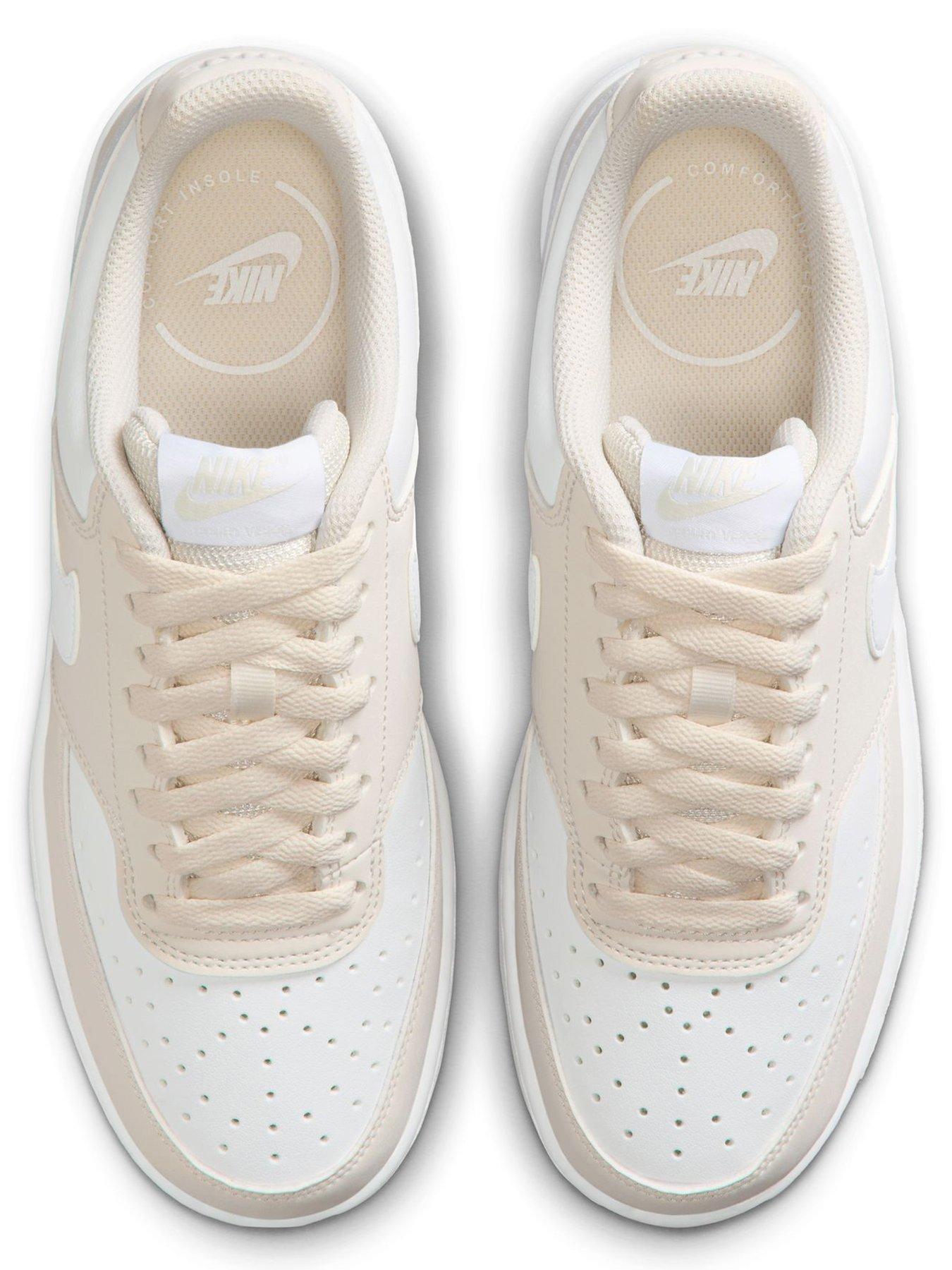 Image 4 of 7 of Nike Womens Court Vision Low Trainers - Beige