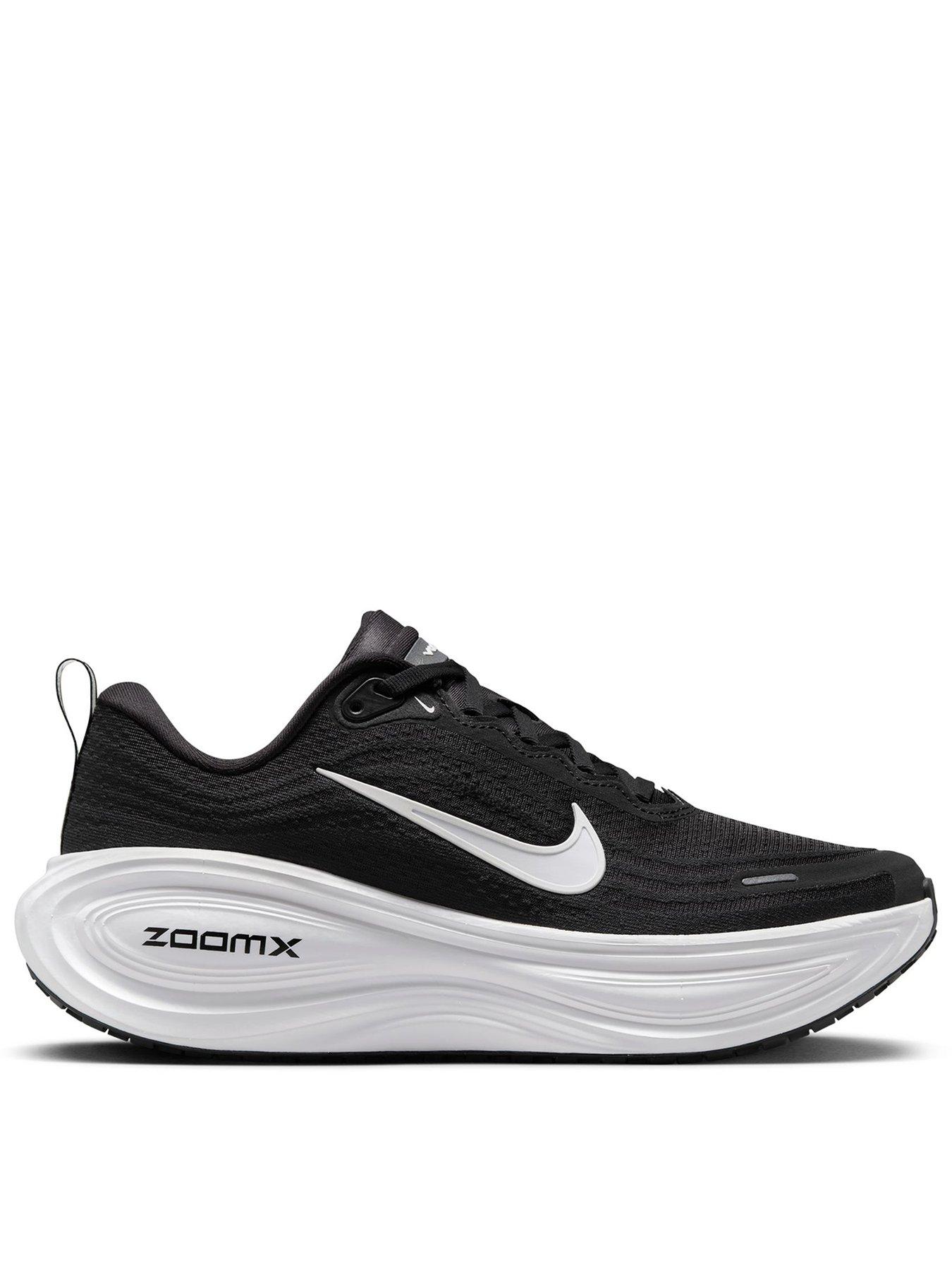Nike Womens Running Vomero Plus Trainers, Black/White/ Grey/Dark Grey, Size 5.5, Women
