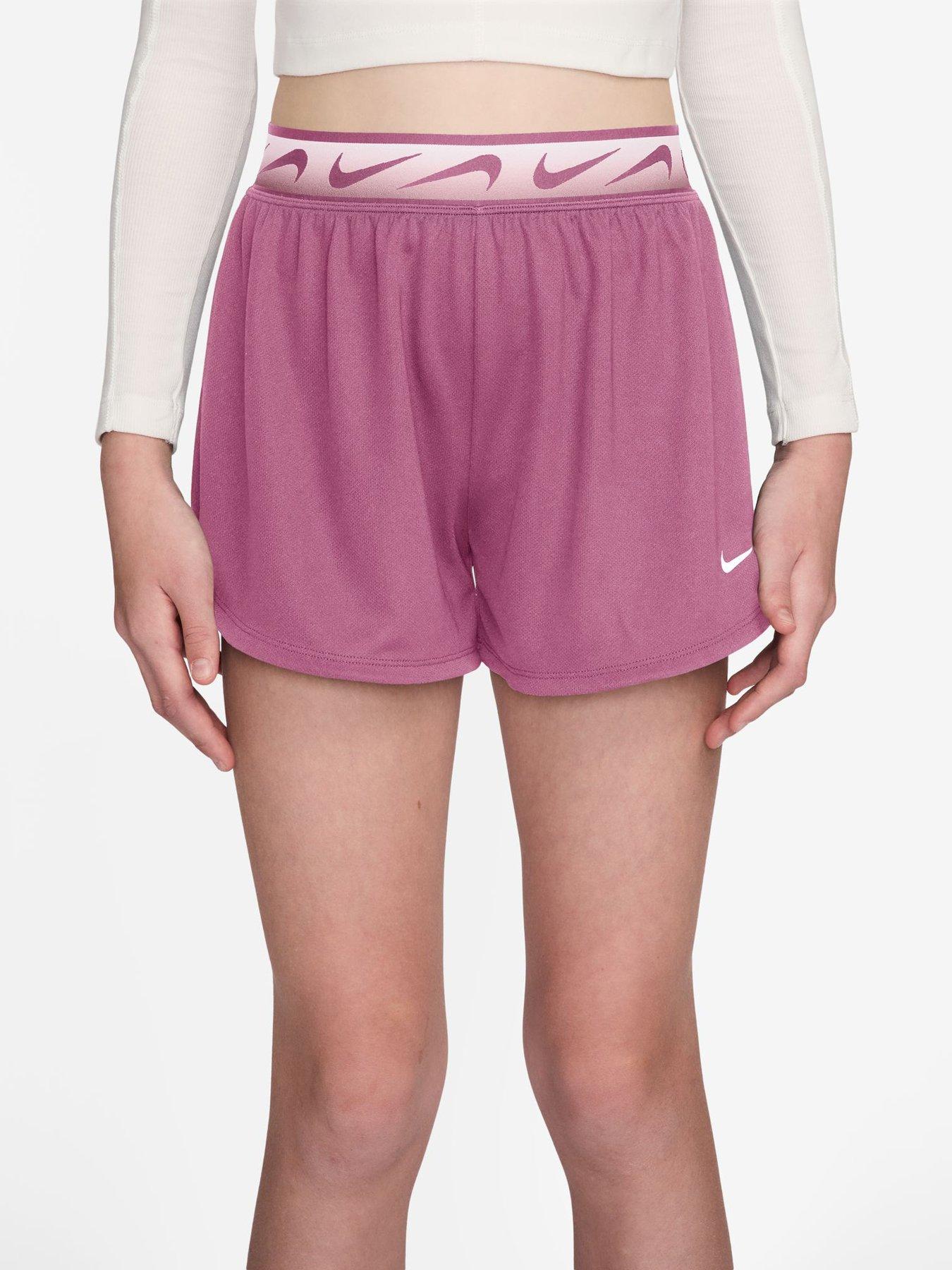 Nike Junior Girls Running Dri-Fit Running Shorts - Pink