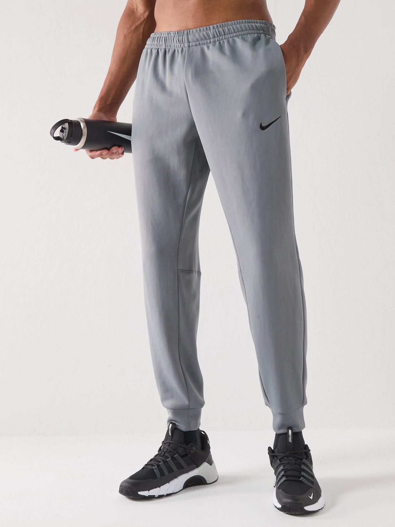 Image 1 of 6 of Nike Mens Training Dri-FIT UV Fleece Jogger Pants - Grey