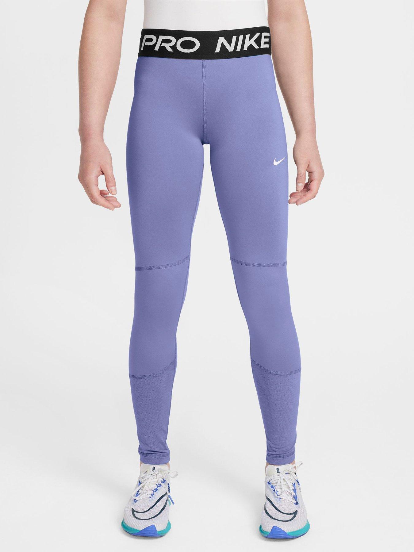 Nike Junior Girls Training Leggings - Purple