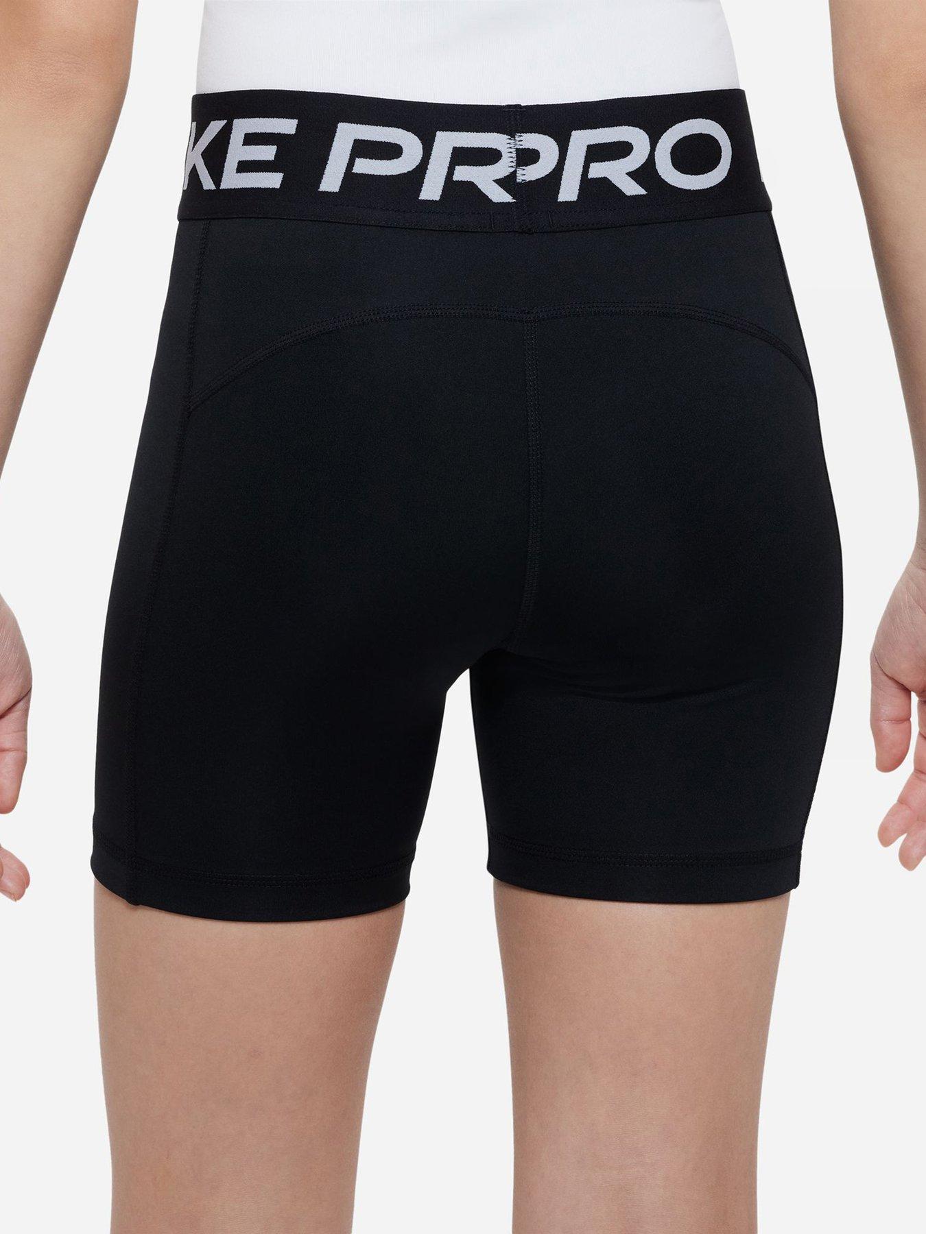 Image 2 of 6 of Nike Junior Girls Training Dri-FIT 5 Inch Shorts - Black
