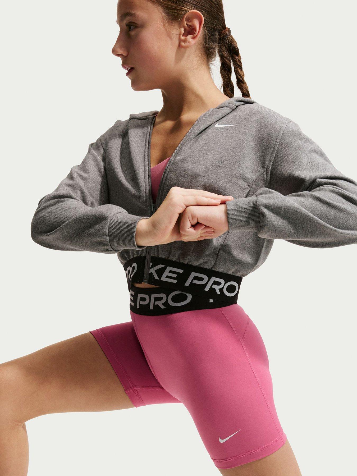 Image 5 of 5 of Nike Junior Girls Training Dri-FIT 5 Inch Shorts - Pink