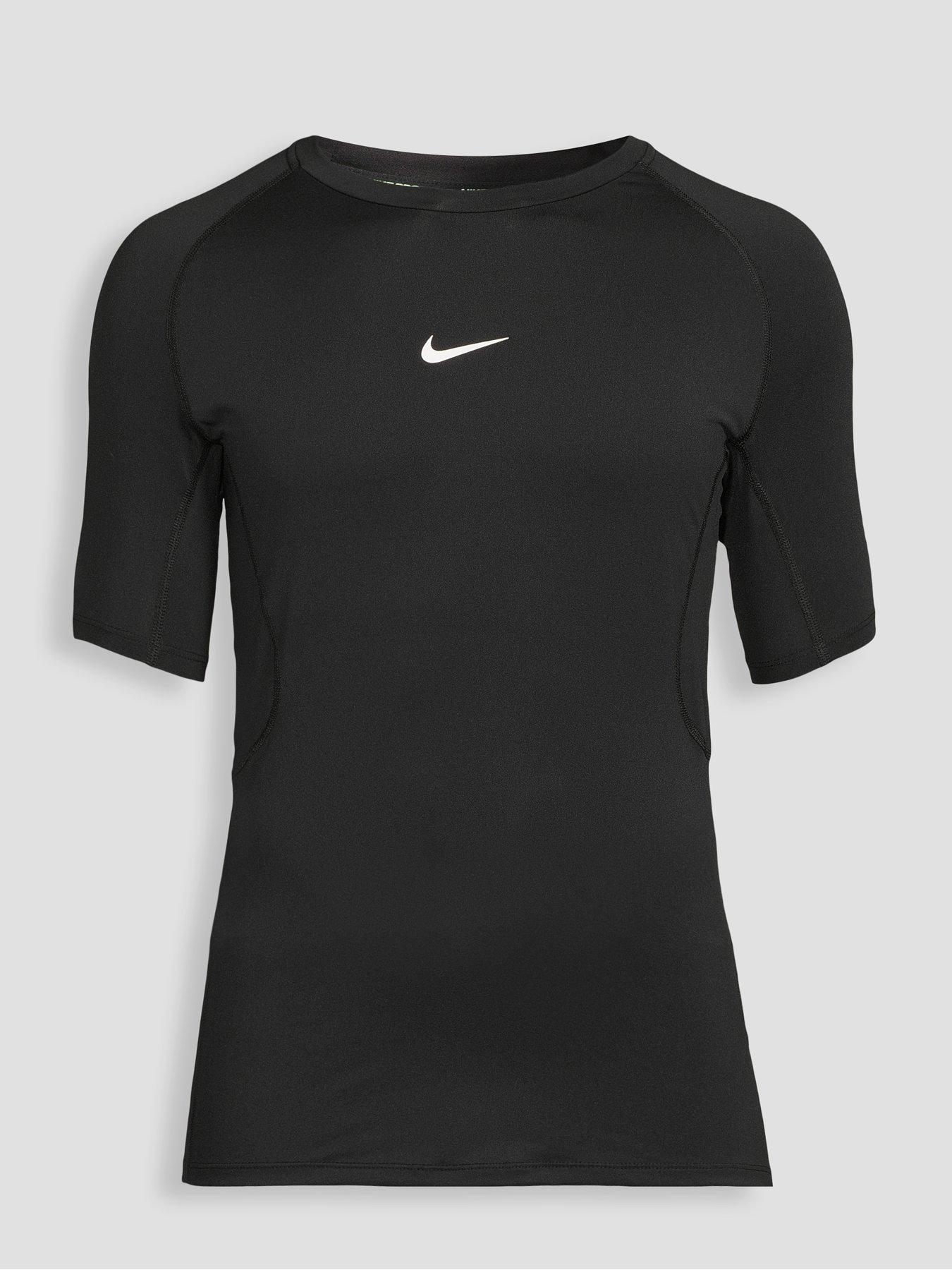 Image 7 of 7 of Nike Mens Training Dri-FIT Tight Short Sleeve Fitness Top - Black