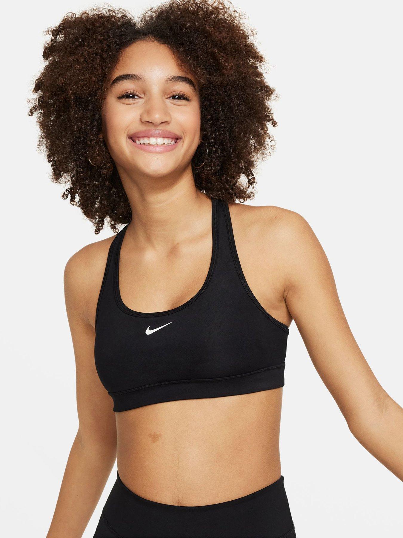 Nike Junior Girls Training Sports Bra - Black