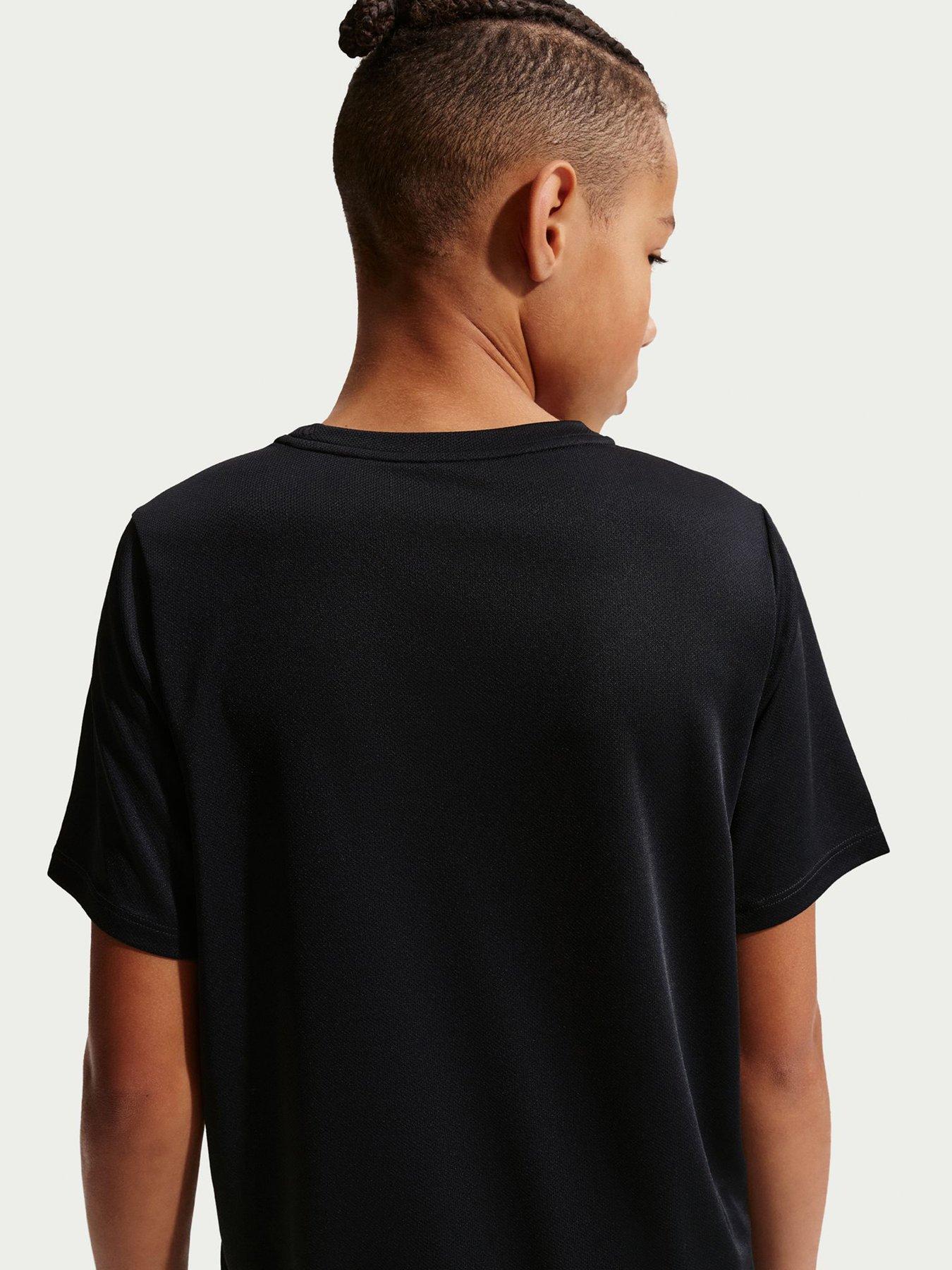 Image 6 of 7 of Nike Boys Junior Dri-FIT Short Sleeve Top - Black