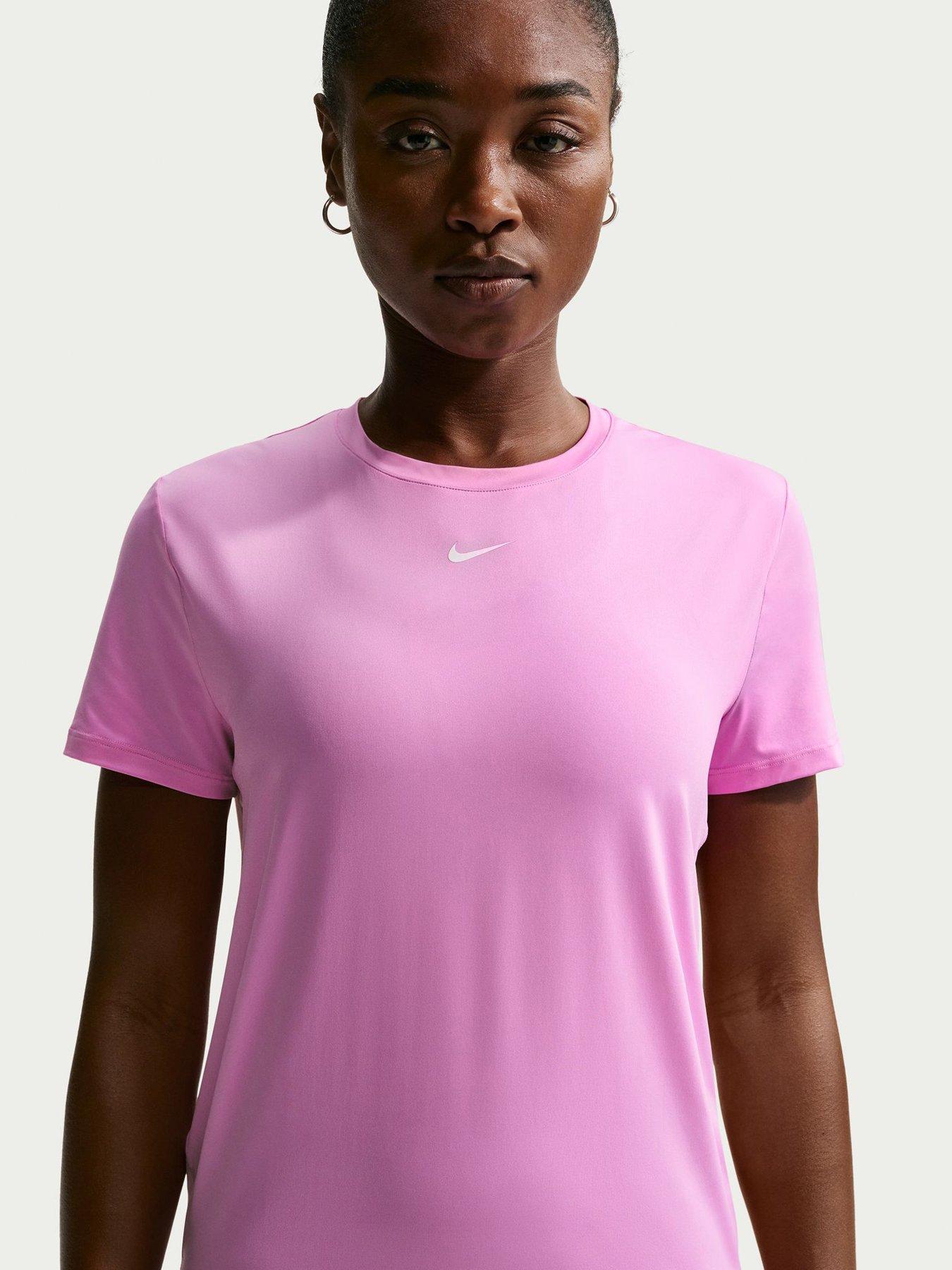 Nike Womens Training One Classic Dri-FIT T-Shirt - Pink