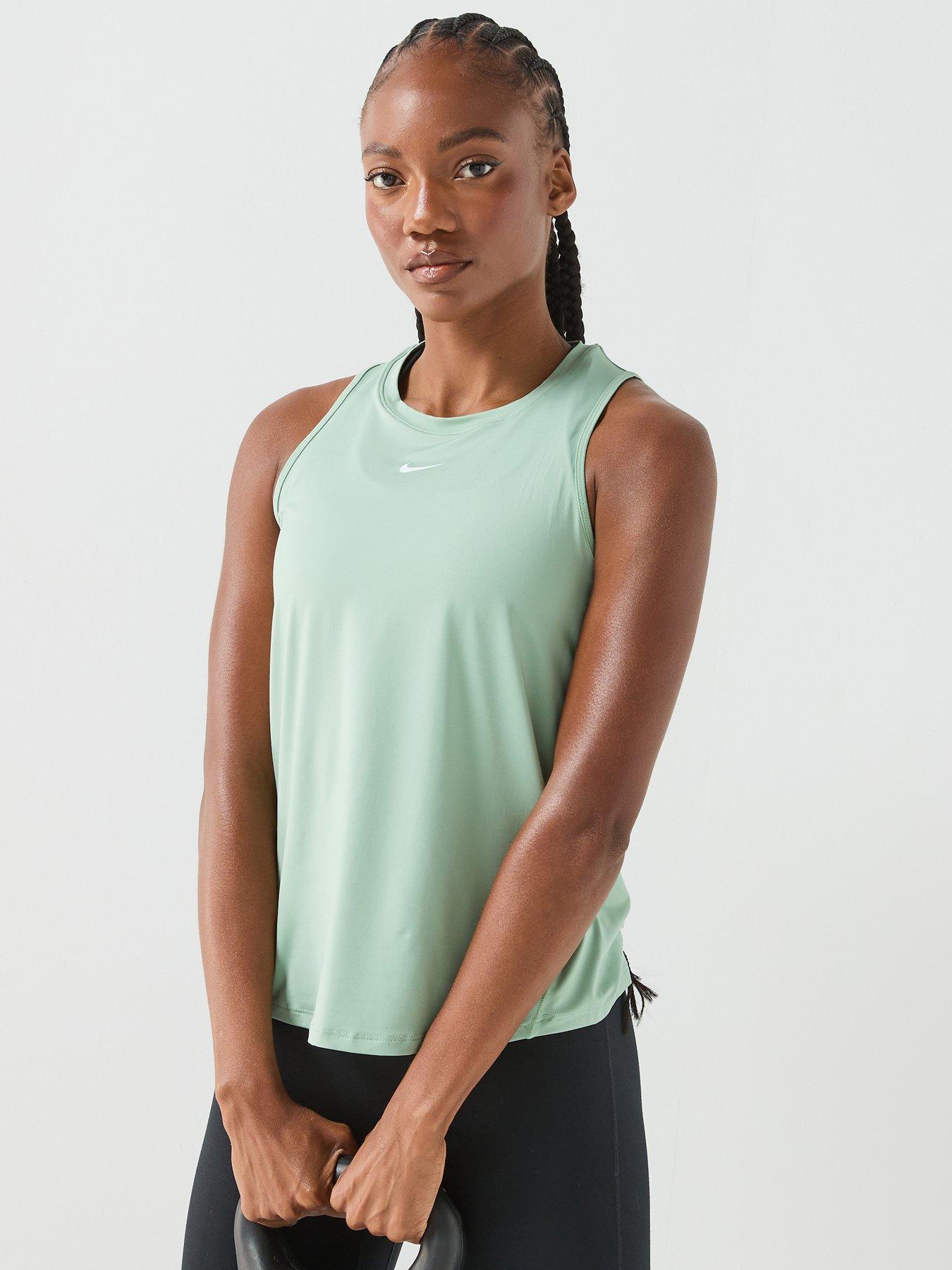 Nike Womens Training One Classic Dri-FIT Tank, Green, Size Xs, Women