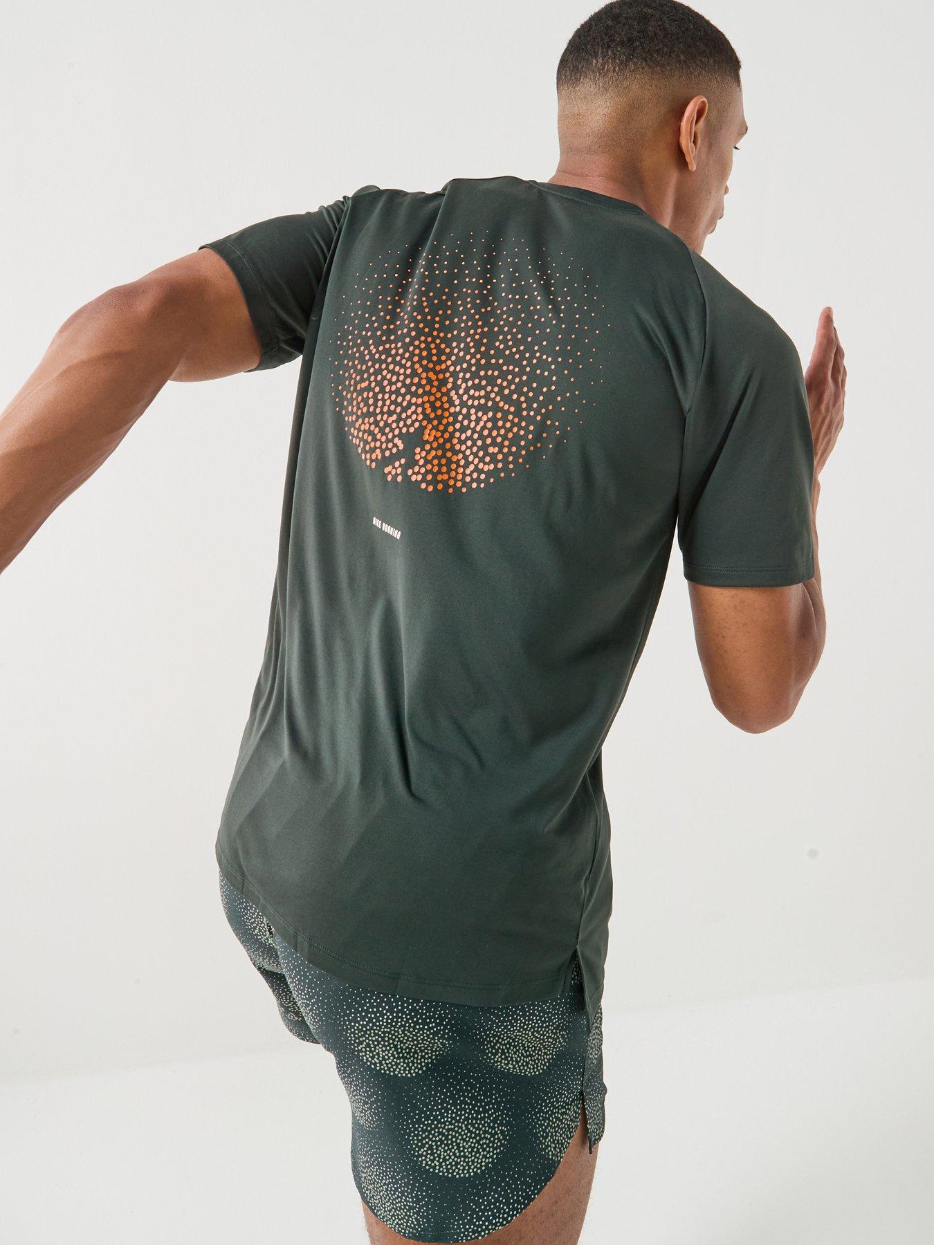 Nike Mens Running Stride Dri-Fit Adv Short Sleeve Top - Black