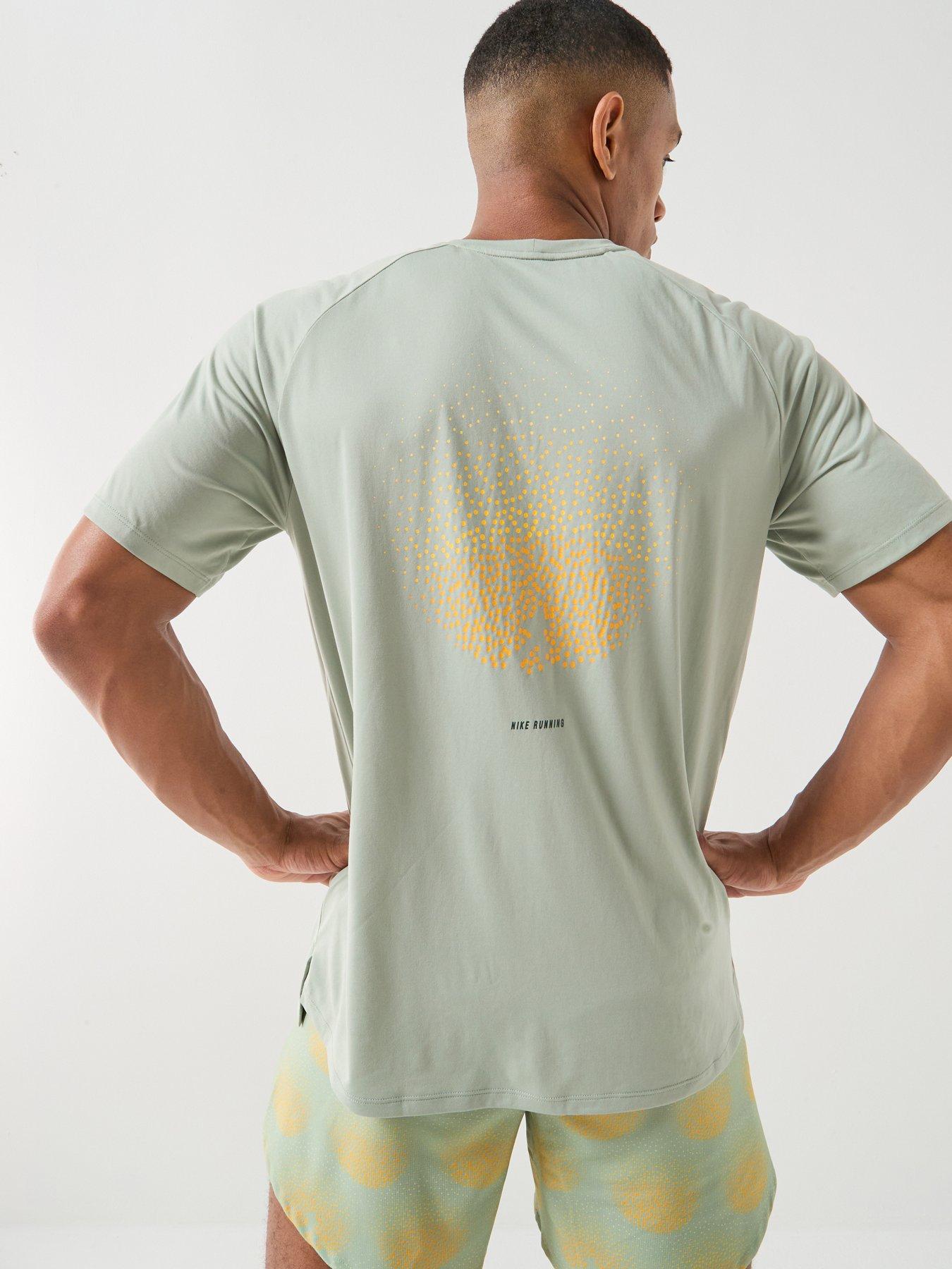 Nike Mens Running Stride Dri-FIT ADV Short Sleeve Top, Jade Horizon, Size 2Xl, Men