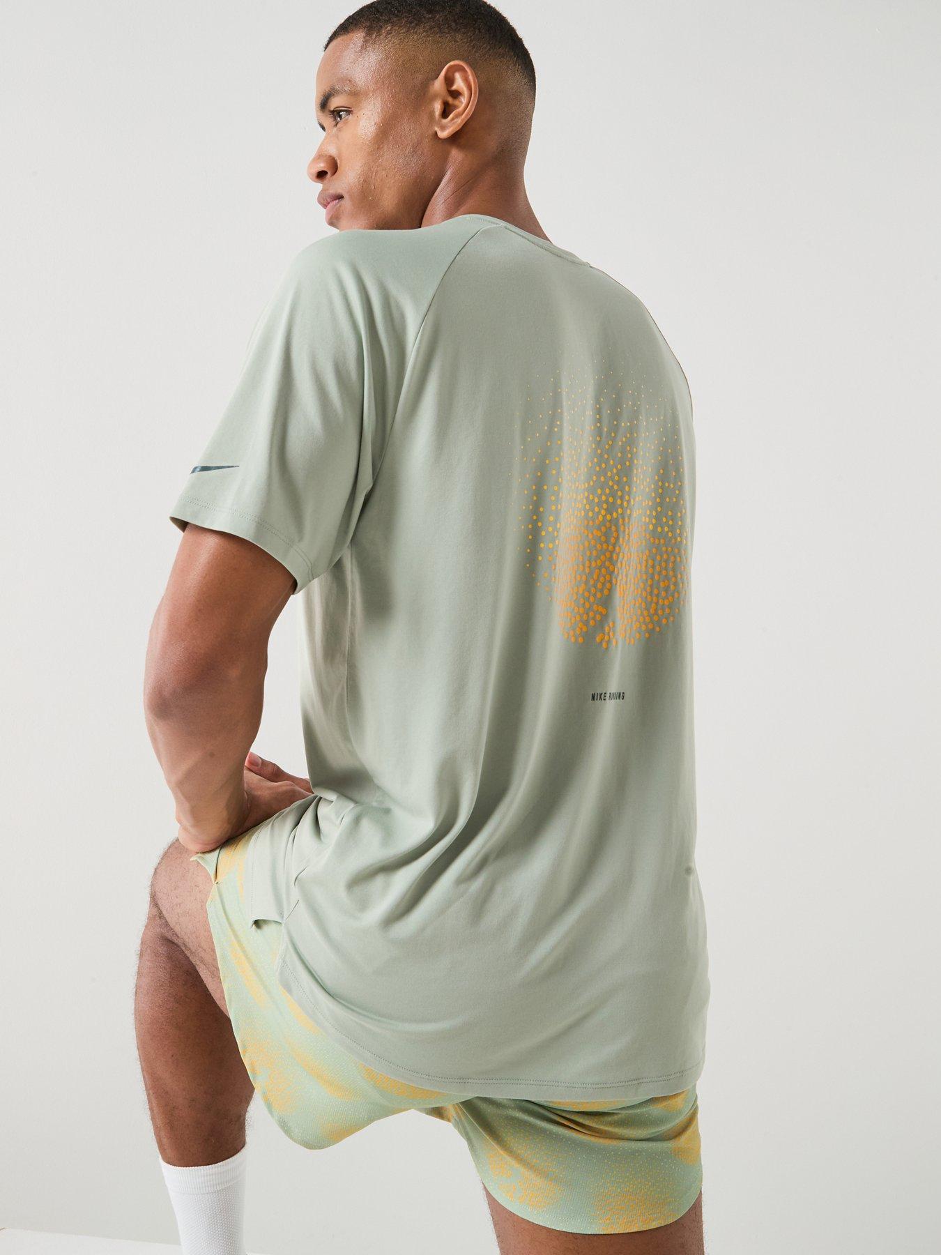 Image 6 of 7 of Nike Mens Running Stride Dri-FIT ADV Short Sleeve Top - Green
