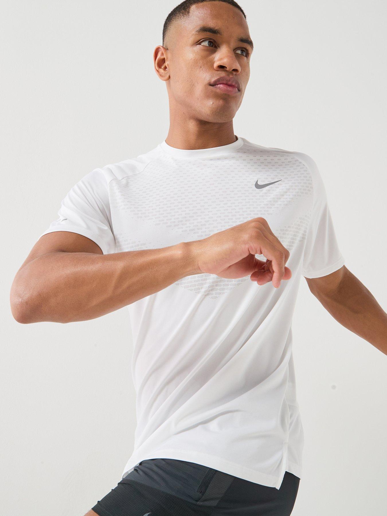 Nike Mens Running Stride Dri-FIT ADV Short Sleeve Top - White