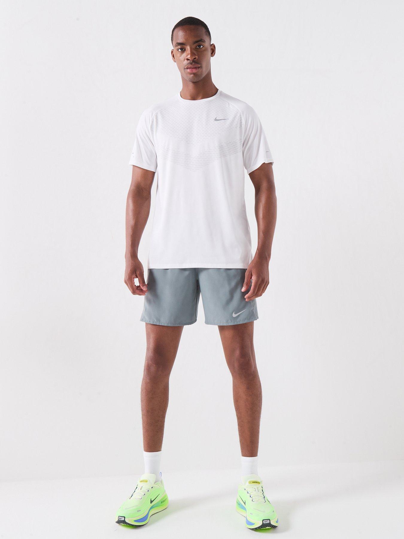 Image 3 of 6 of Nike Mens Running Stride Dri-FIT ADV Short Sleeve Top - White