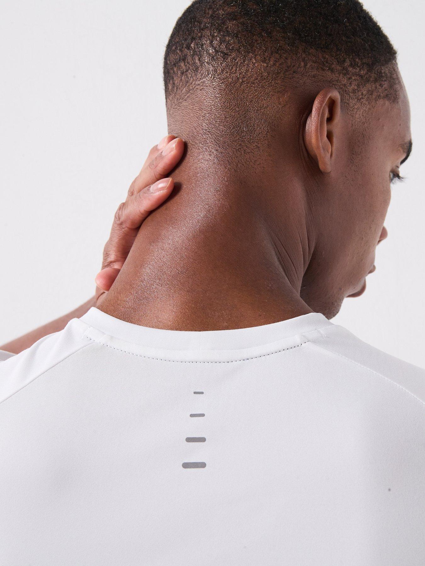 Image 6 of 6 of Nike Mens Running Stride Dri-FIT ADV Short Sleeve Top - White
