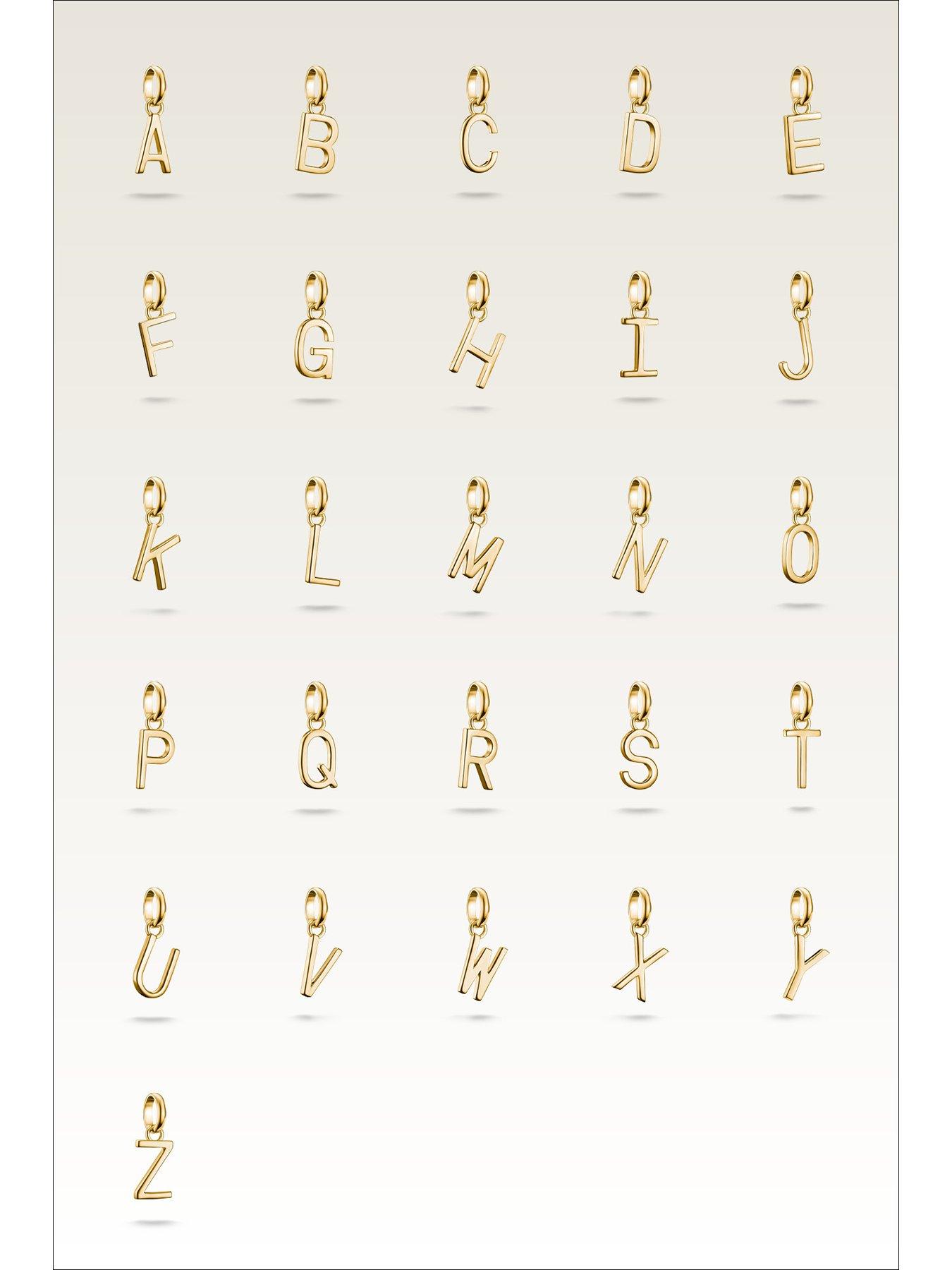 Image 2 of 8 of Thomas Sabo Charm Connect Alphabet pendant gold