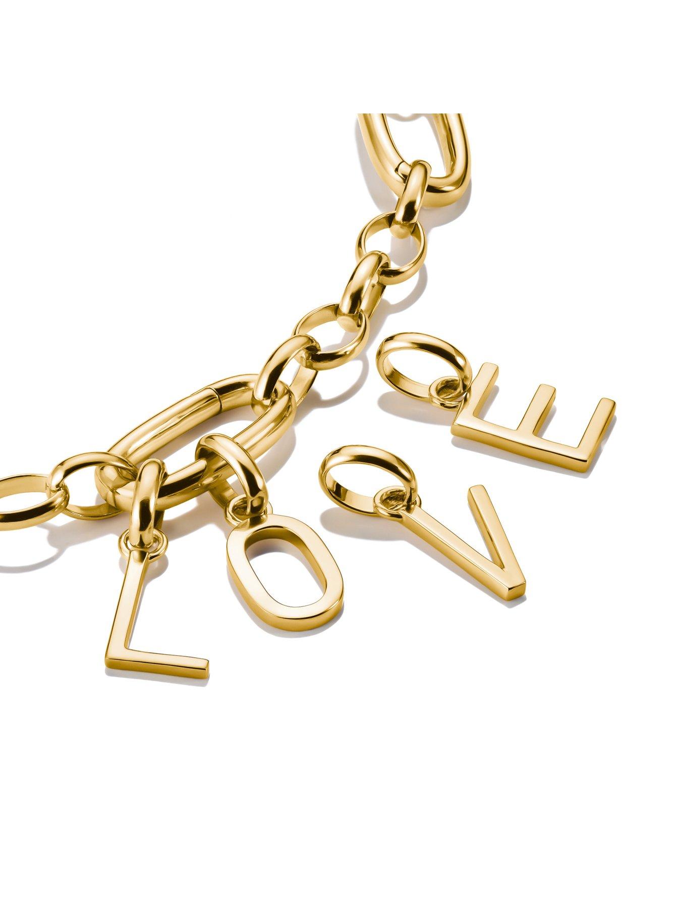 Image 5 of 8 of Thomas Sabo Charm Connect Alphabet pendant gold