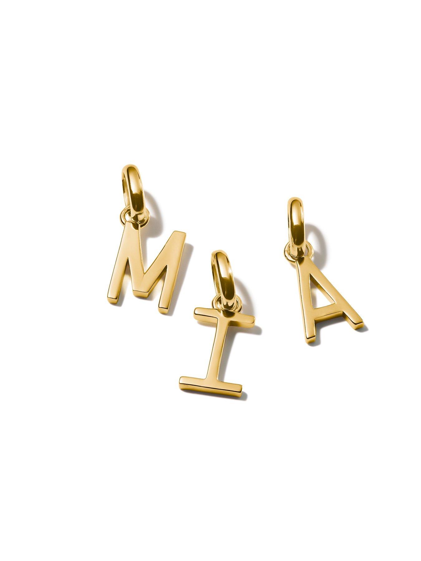 Image 6 of 8 of Thomas Sabo Charm Connect Alphabet pendant gold