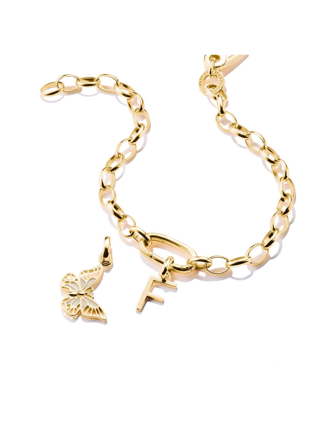 Image 7 of 8 of Thomas Sabo Charm Connect Alphabet pendant gold