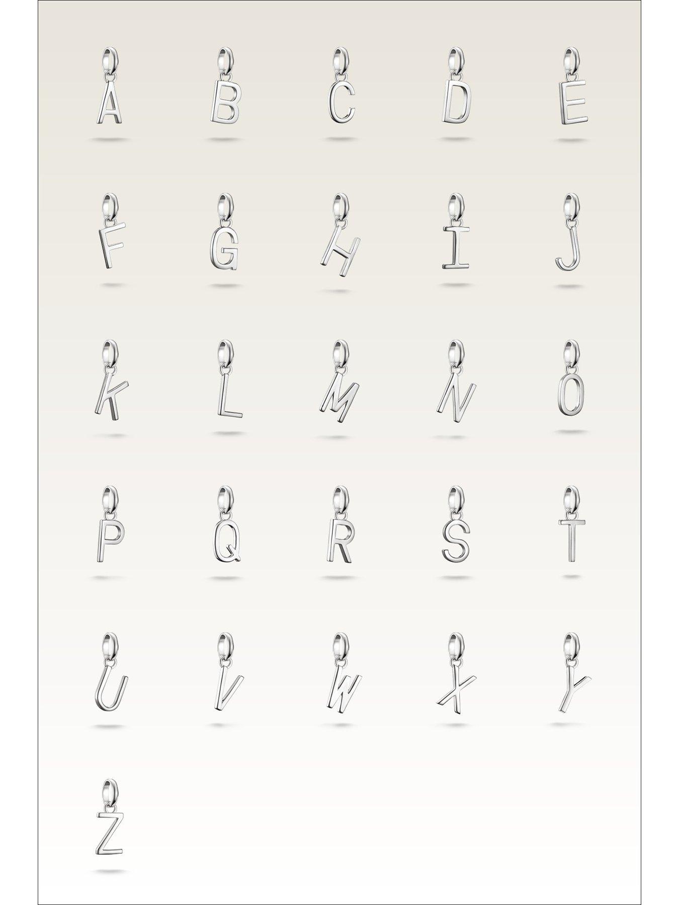 Image 5 of 7 of Thomas Sabo Charm Connect Alphabet pendant silver