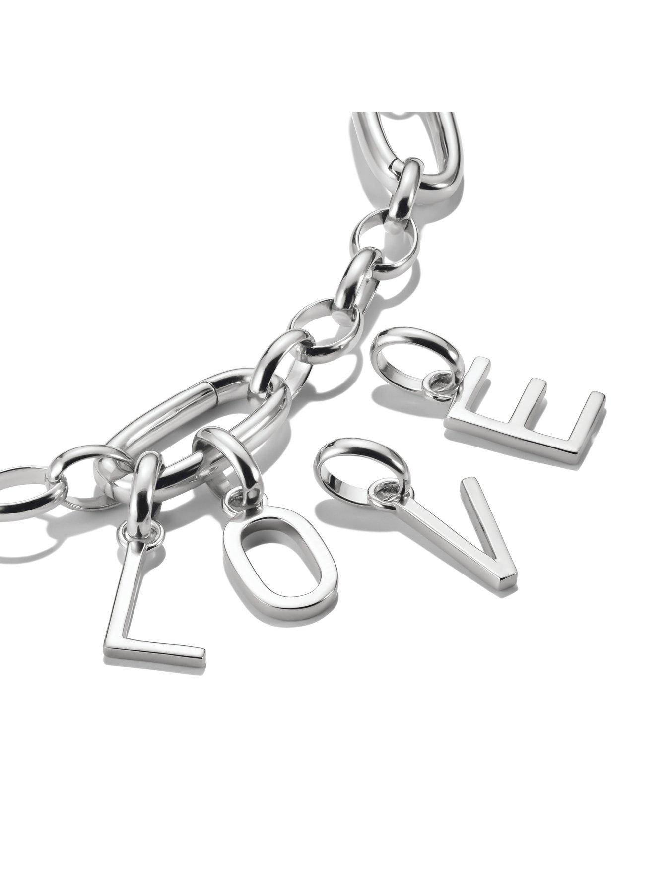 Image 6 of 7 of Thomas Sabo Charm Connect Alphabet pendant silver