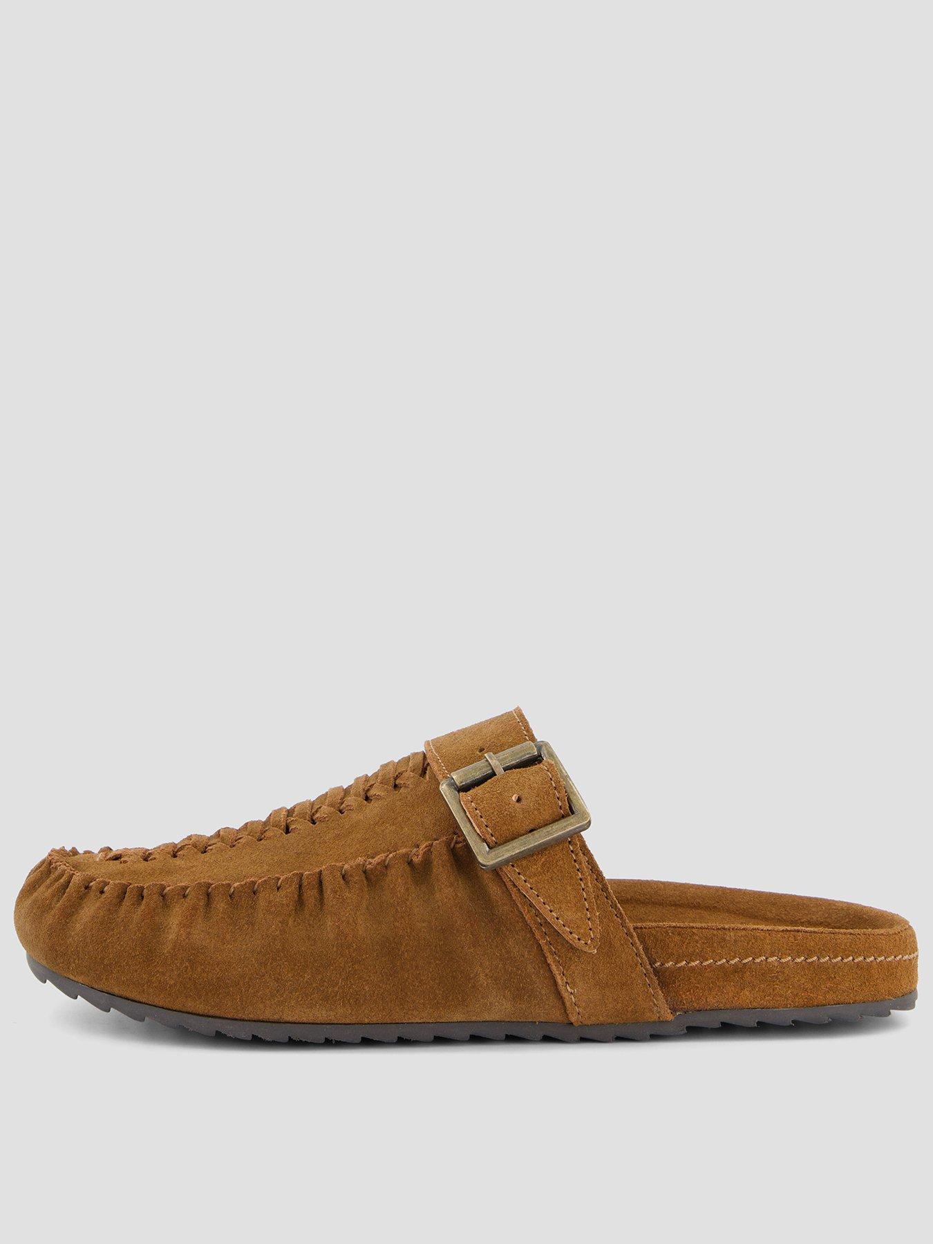 Image 1 of 7 of The Very Collection Real Suede Mule Shoe - Brown