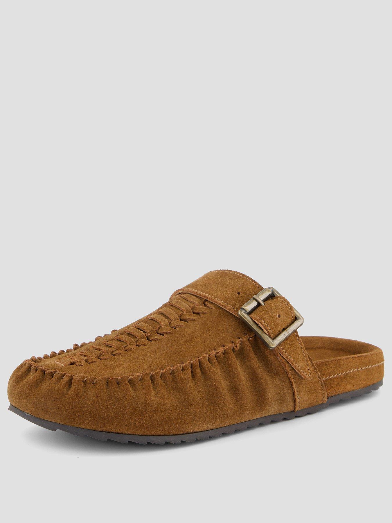 Image 2 of 7 of The Very Collection Real Suede Mule Shoe - Brown