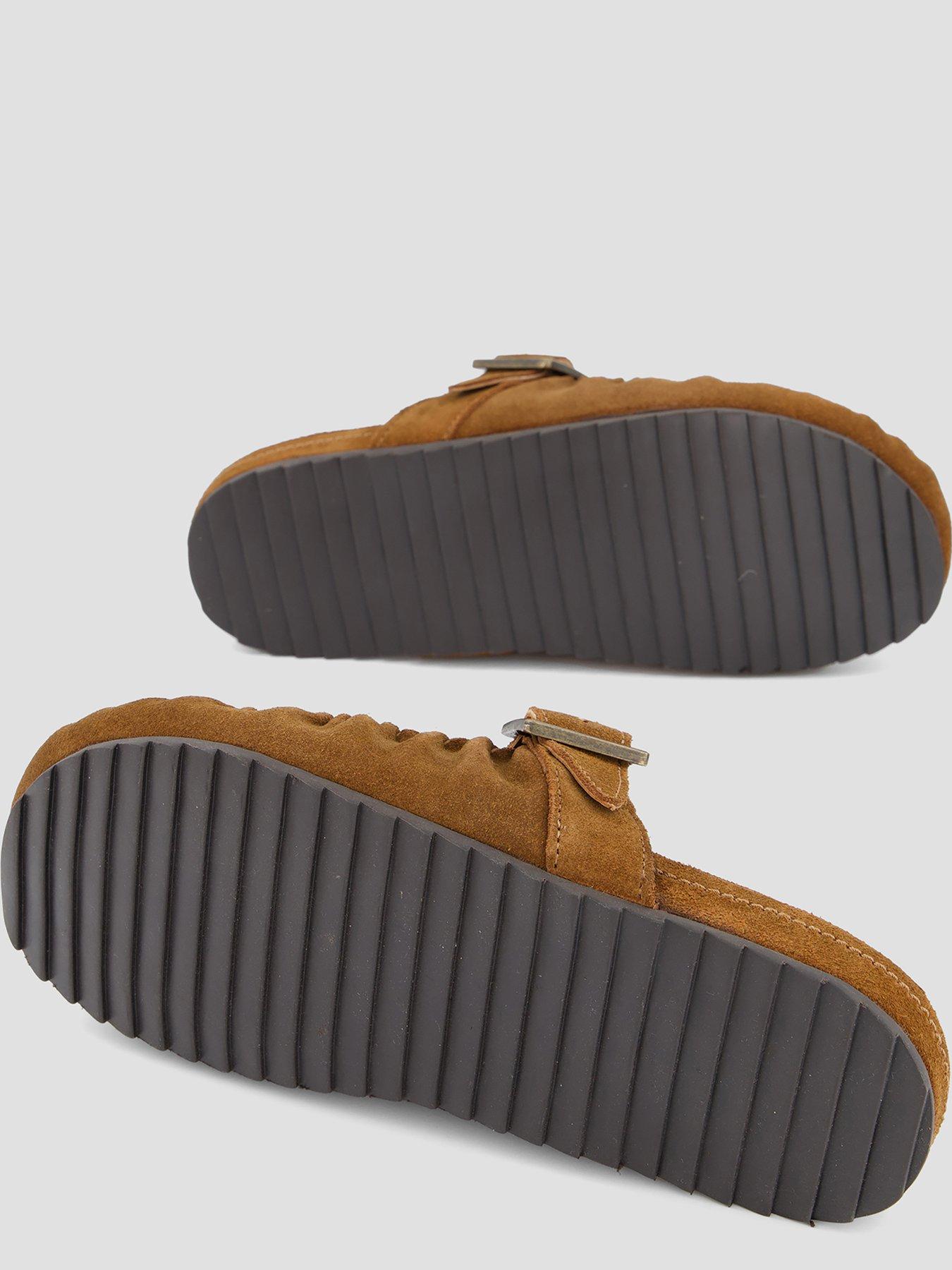 Image 4 of 7 of The Very Collection Real Suede Mule Shoe - Brown