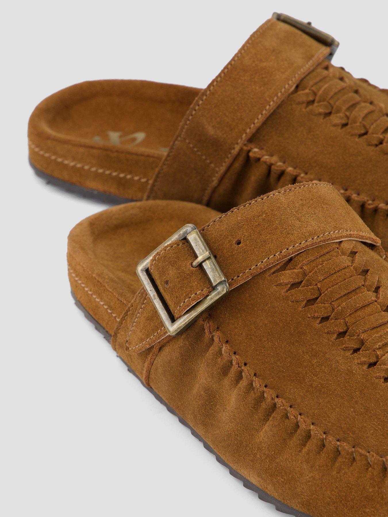 Image 5 of 7 of The Very Collection Real Suede Mule Shoe - Brown